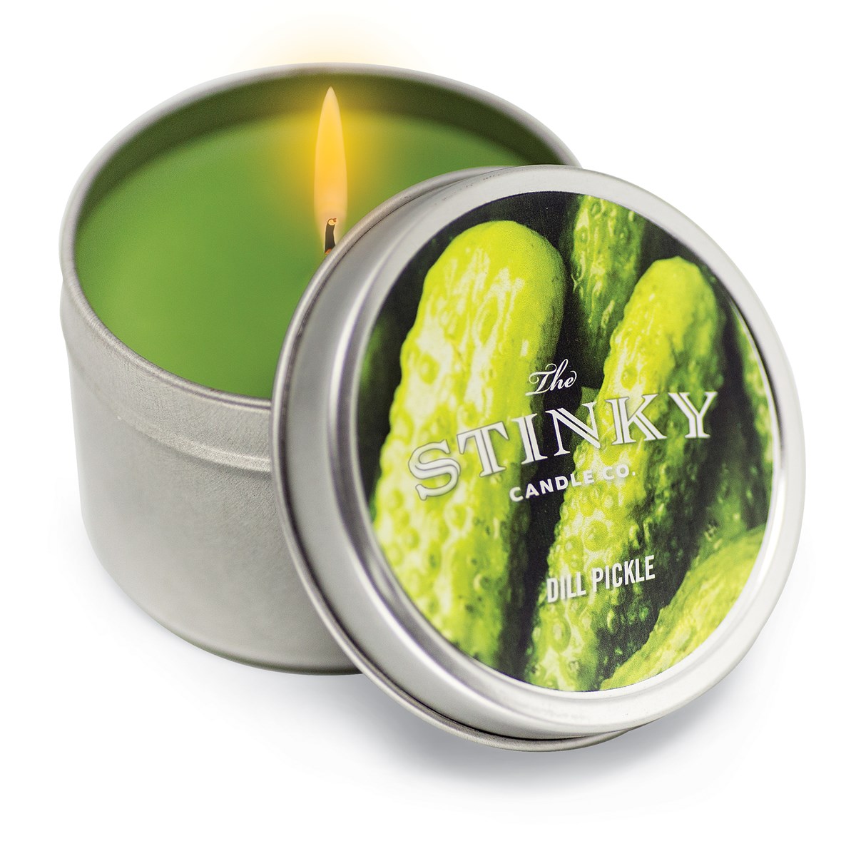 Dill Pickle Scented Candle in Tin, 4 oz. Collections Etc.