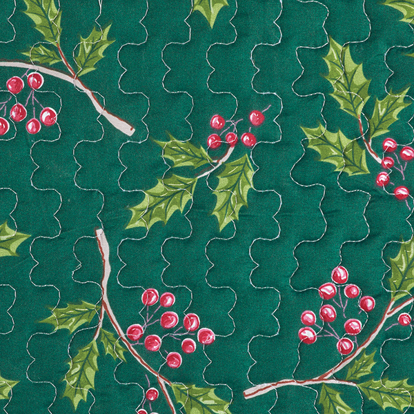Collections Etc Chickadee and Pine Reversible Holiday Quilt