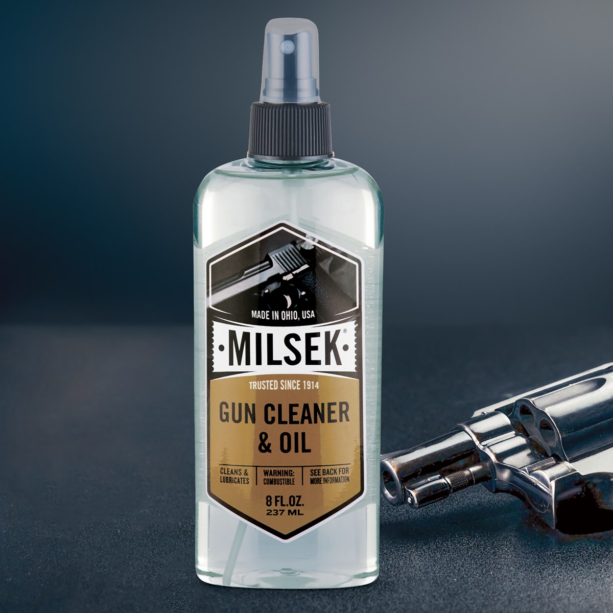 Milsek Gun Cleaner & Oil Spray 8 ounces Collections Etc.