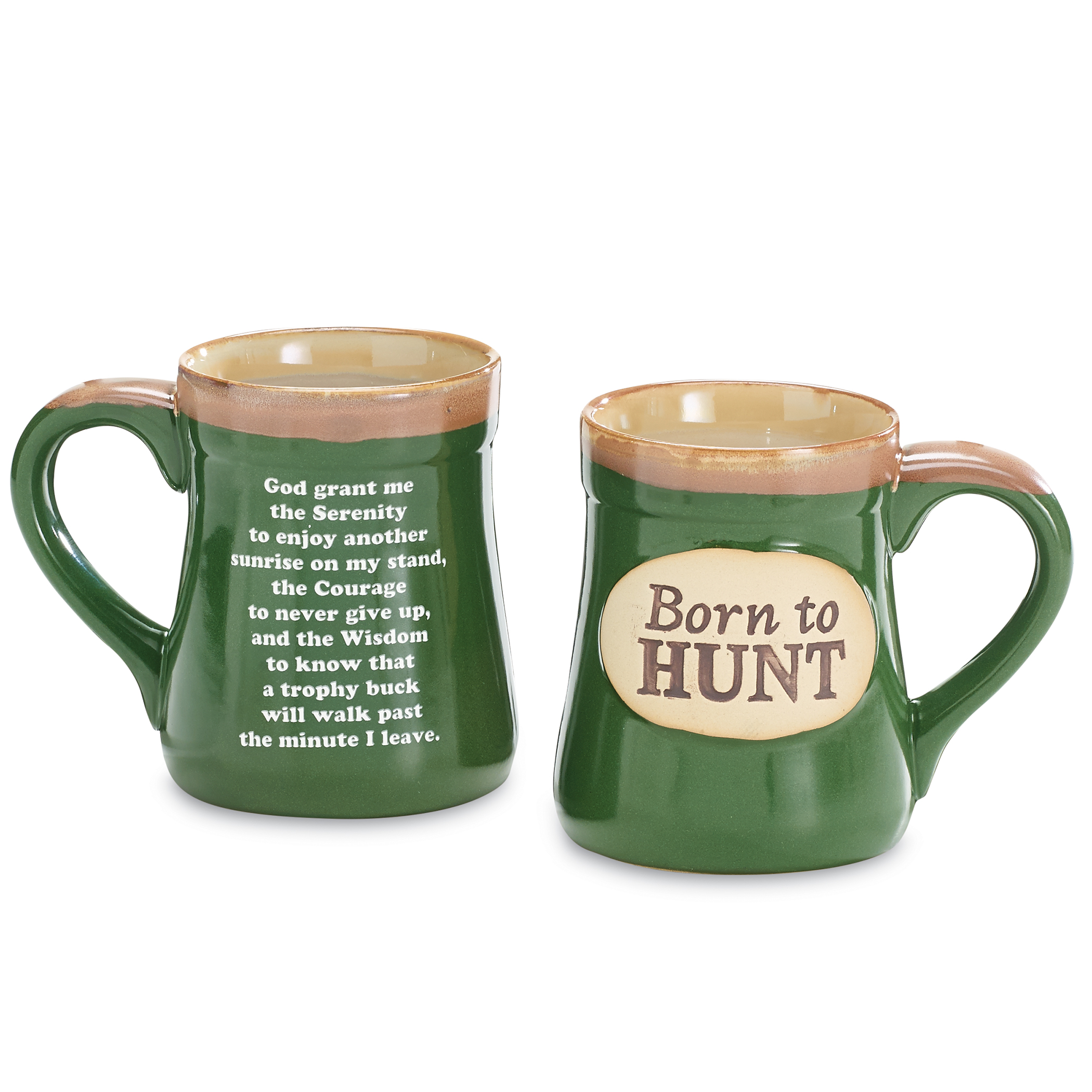 Born to Hunt Serenity Prayer Porcelain Mug