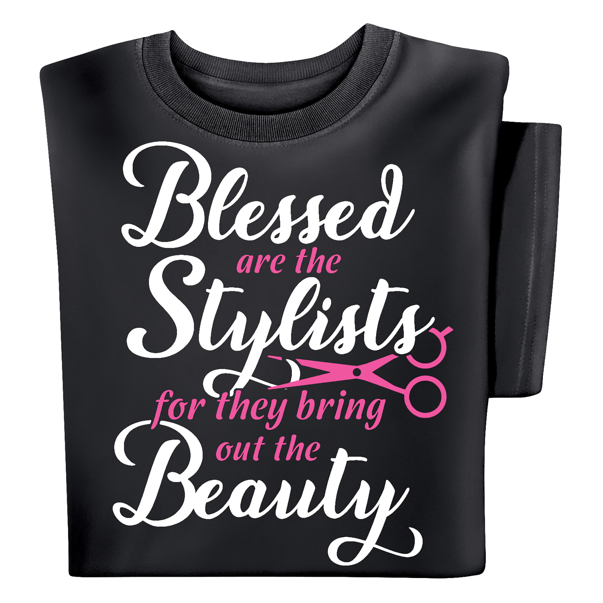 Blessed are the Stylists Short-Sleeve T-Shirt Medium Black