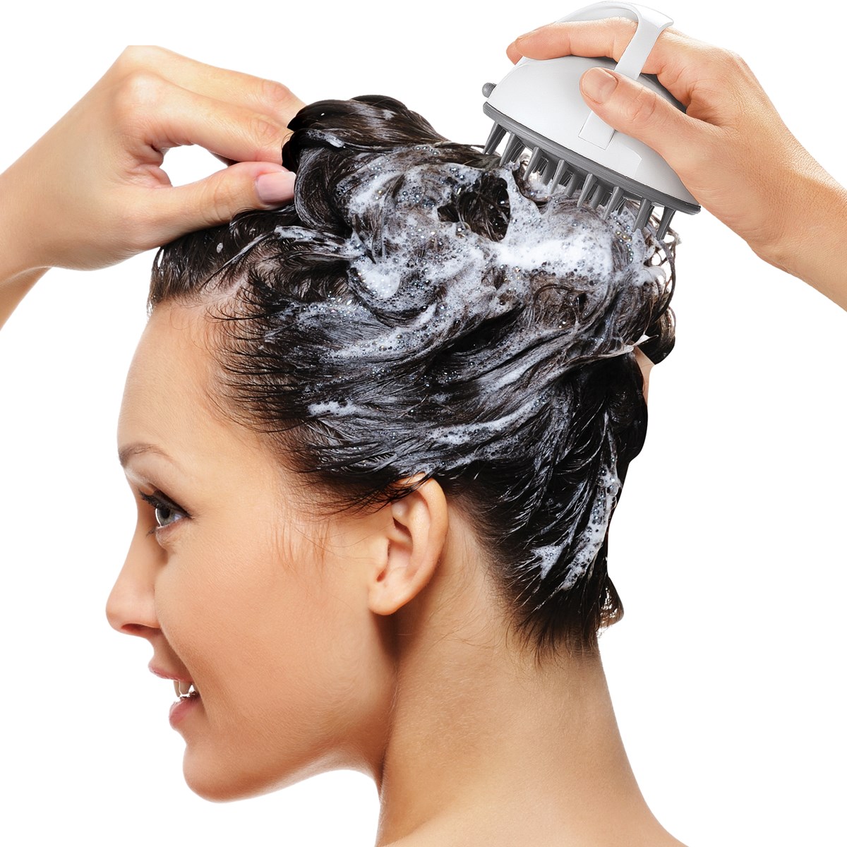 Waterproof Vibrating Rubber Scalp Massager Collections Etc.