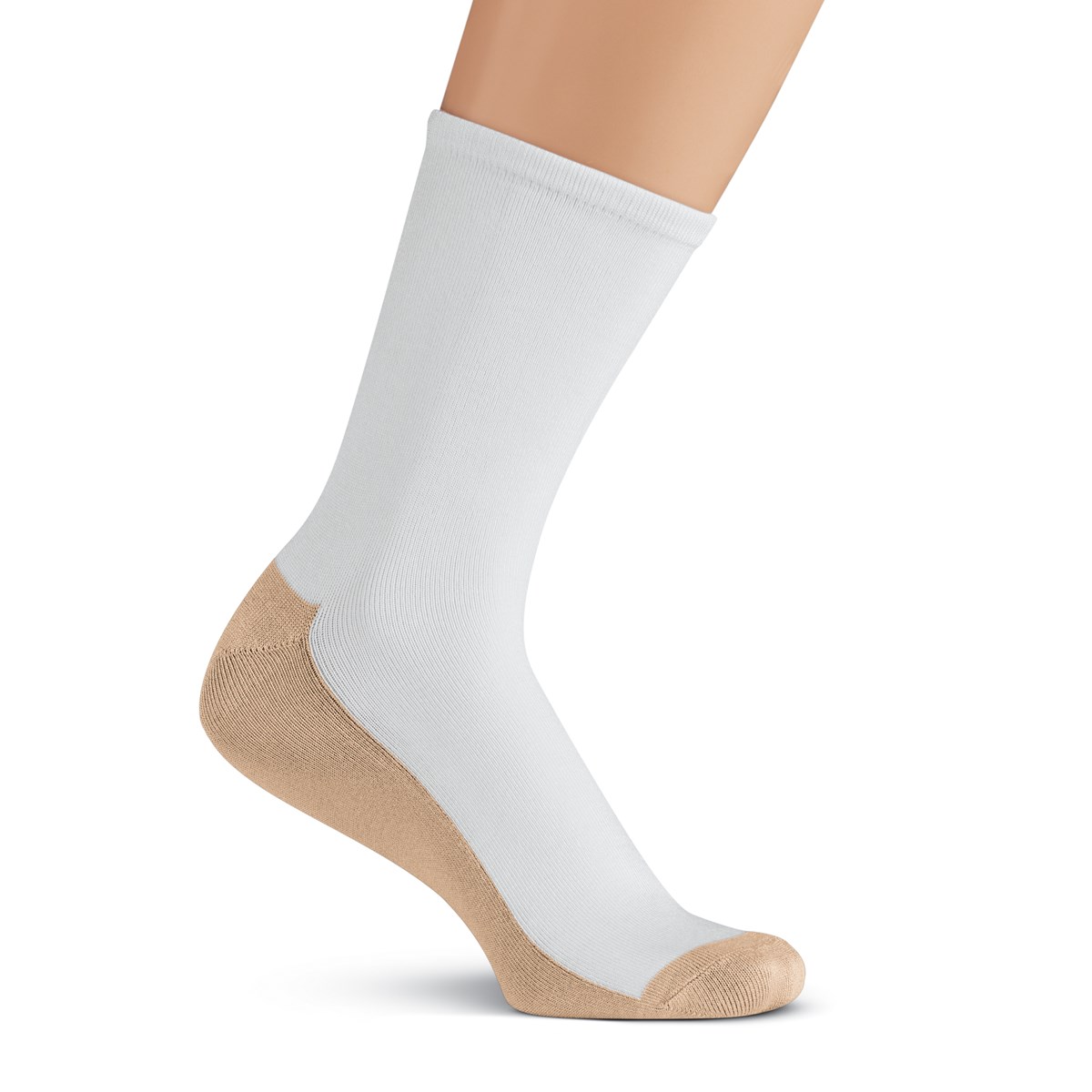 Men's Crew-Length Copper Compression Socks | Collections Etc.