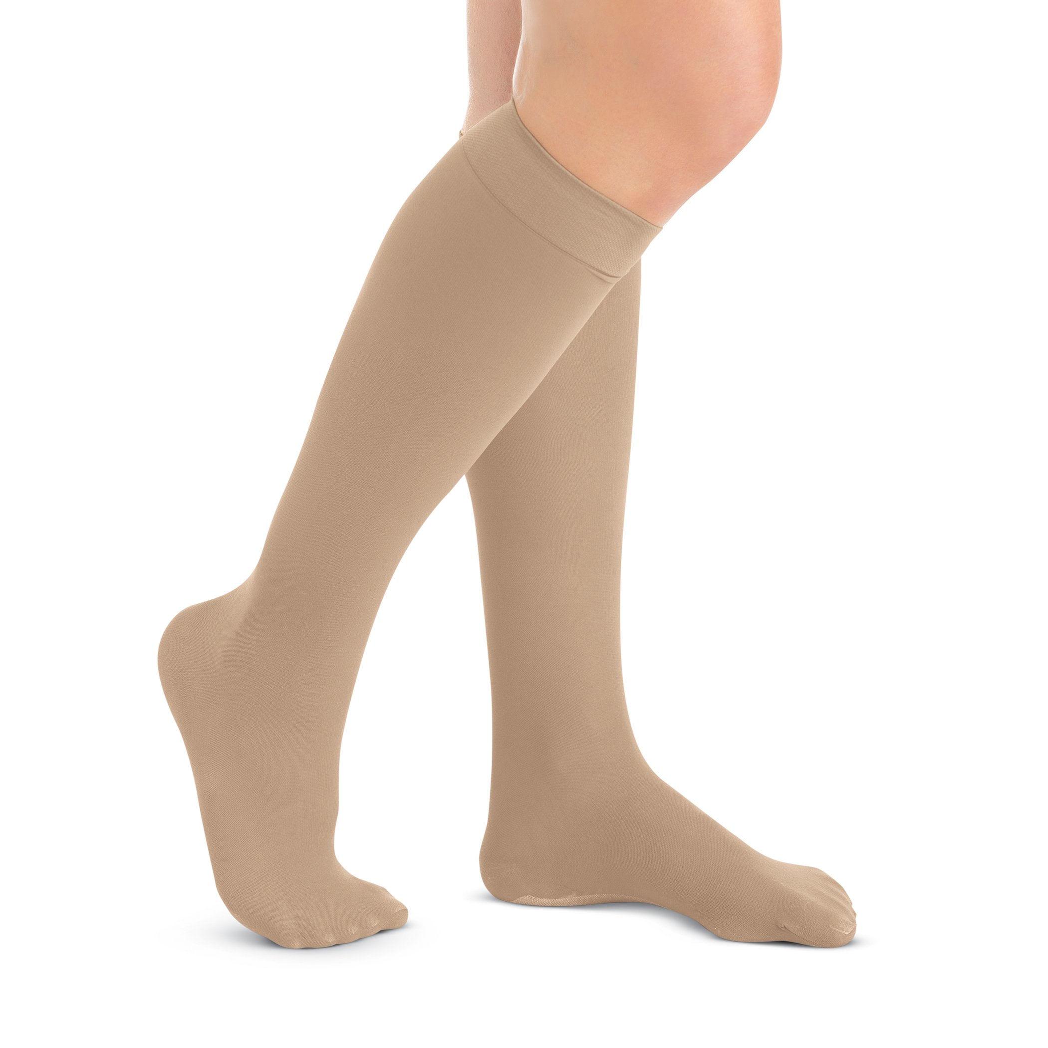 Non-Run Compression Knee High Stockings Regular Black