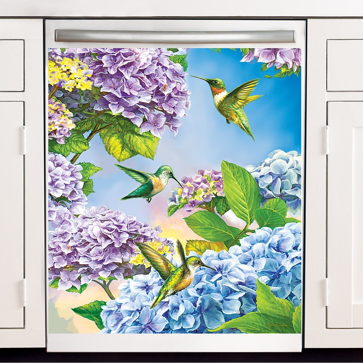 Hummingbirds and Hydrangeas Dishwasher Collections Etc.