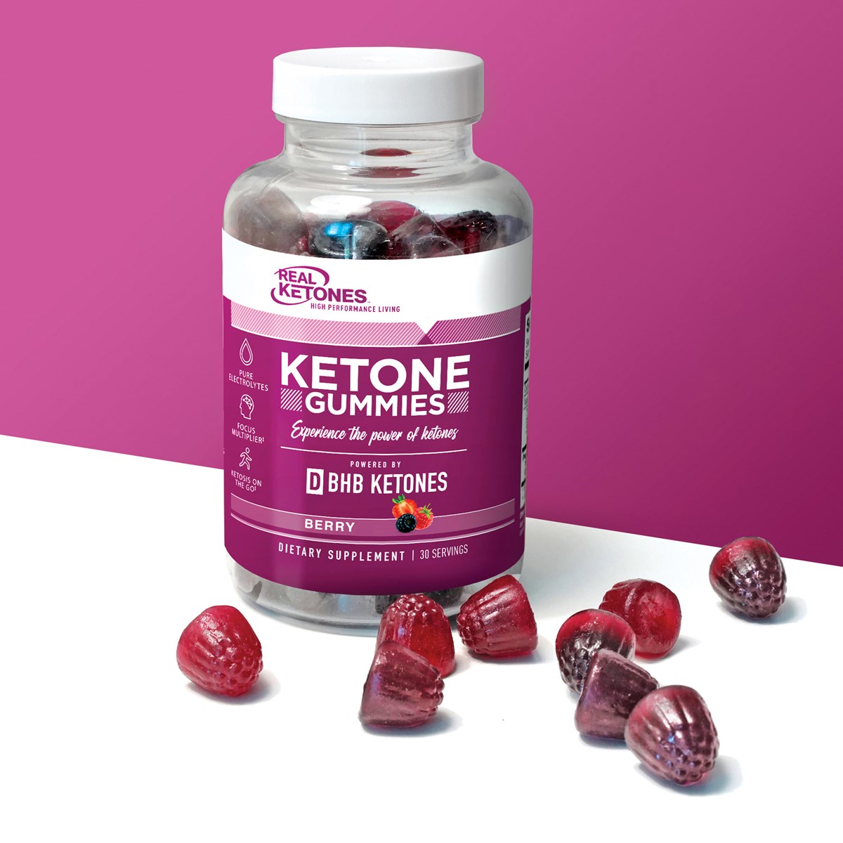 Ketone BHB Berry Flavor Gummies 60 ct. Collections Etc.