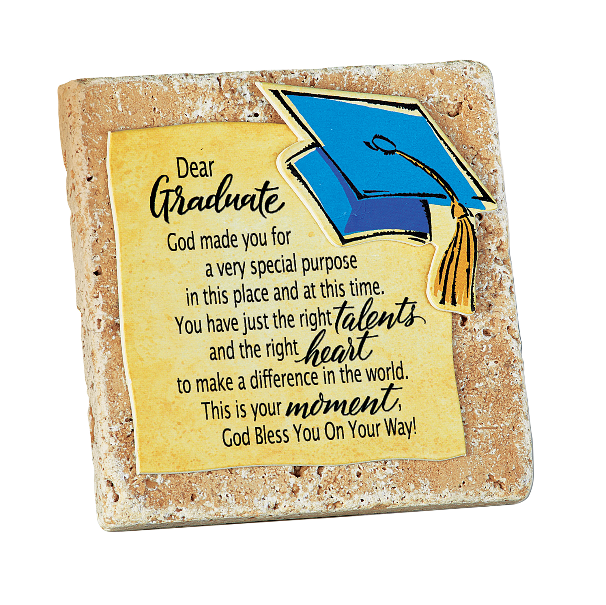 Graduate Sweet Sentiment Tabletop Stone Plaque