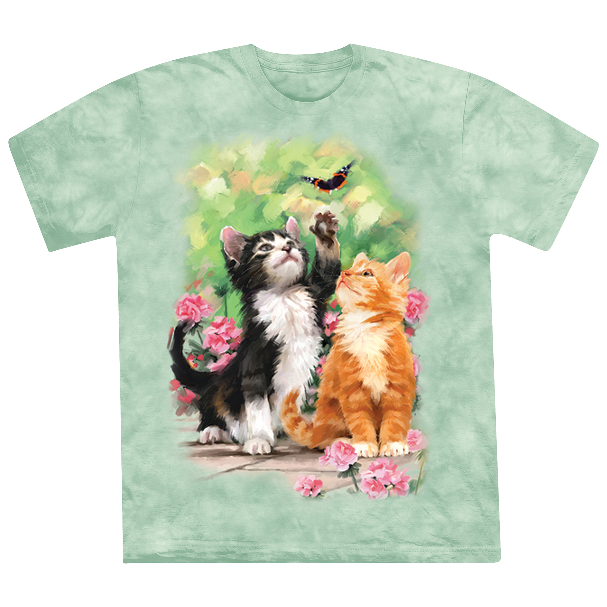 Adorable Spring Kittens Short Sleeve Graphic Tee