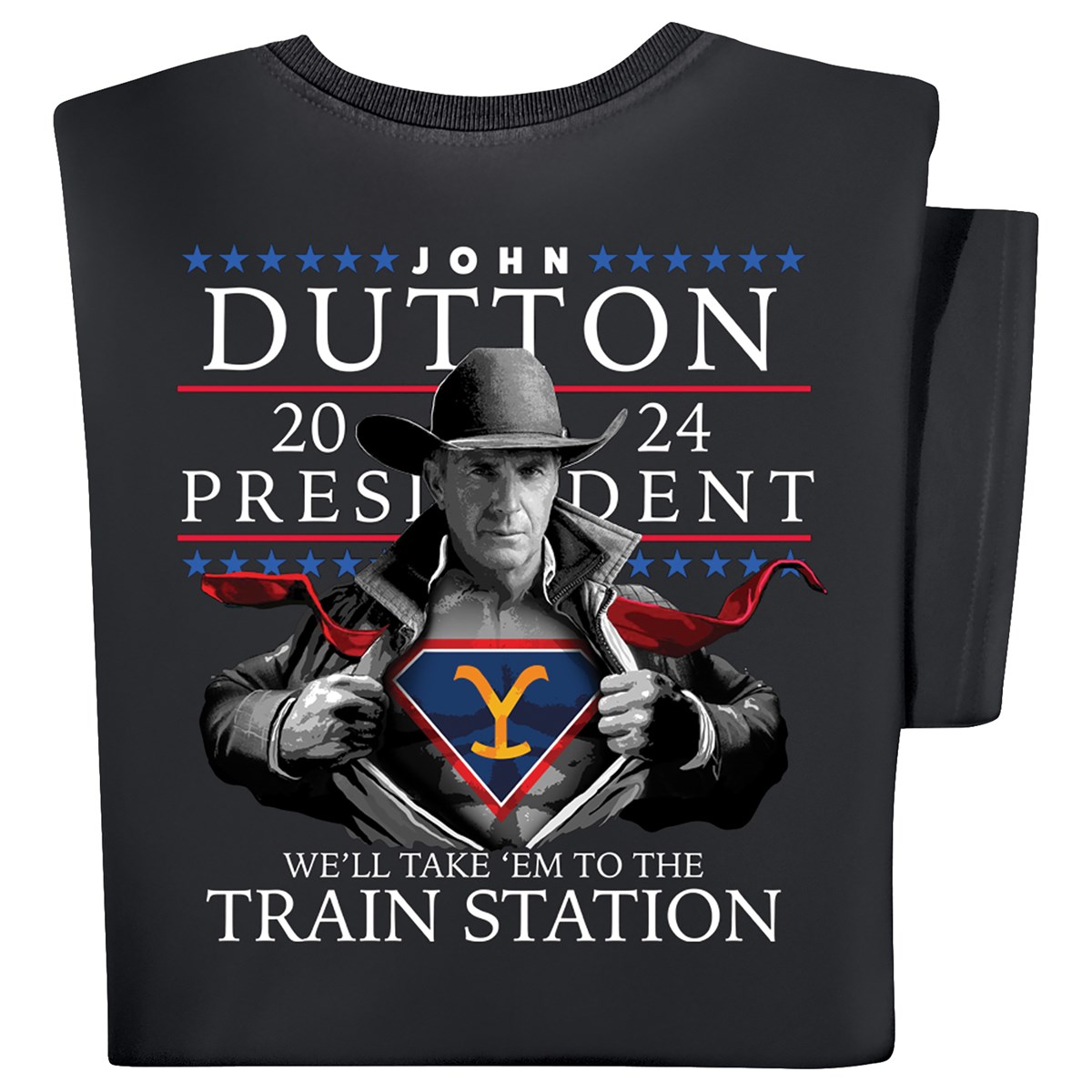 John Dutton for President 2024 Short Sleeve Graphic Tee Collections Etc.