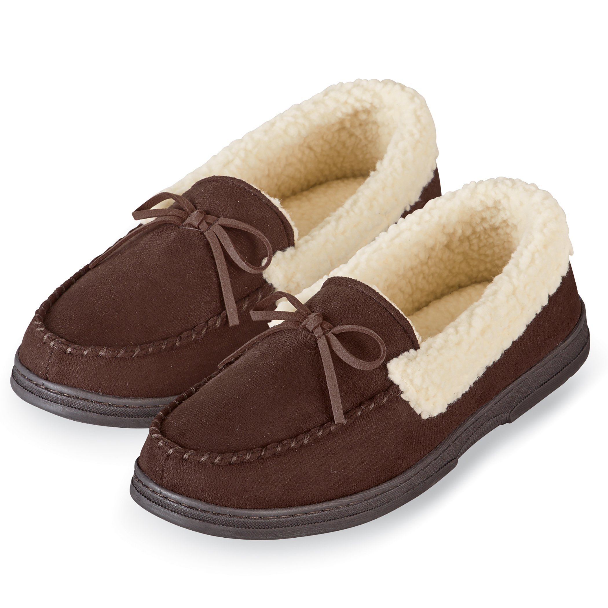 Comfortable Men's Sherpa Lined Slippers - Picture 5 of 5