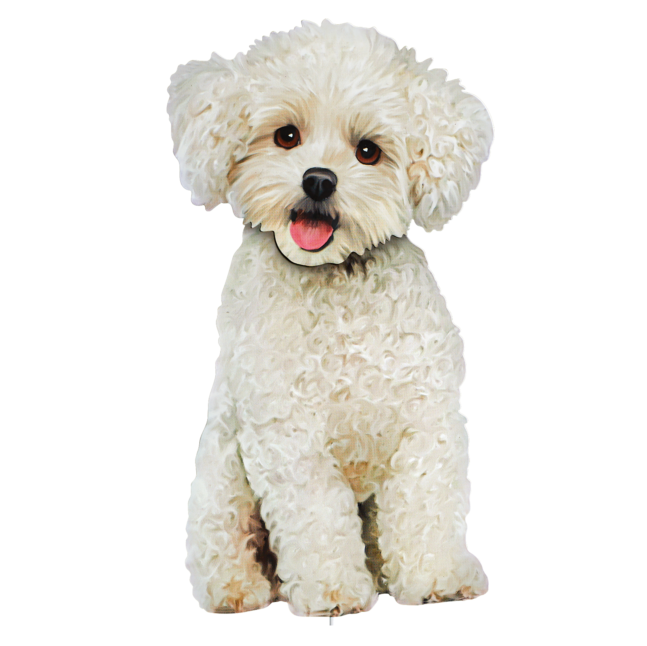 Realistic Bichon Fris&Atilde;&copy; Outdoor Garden Stake