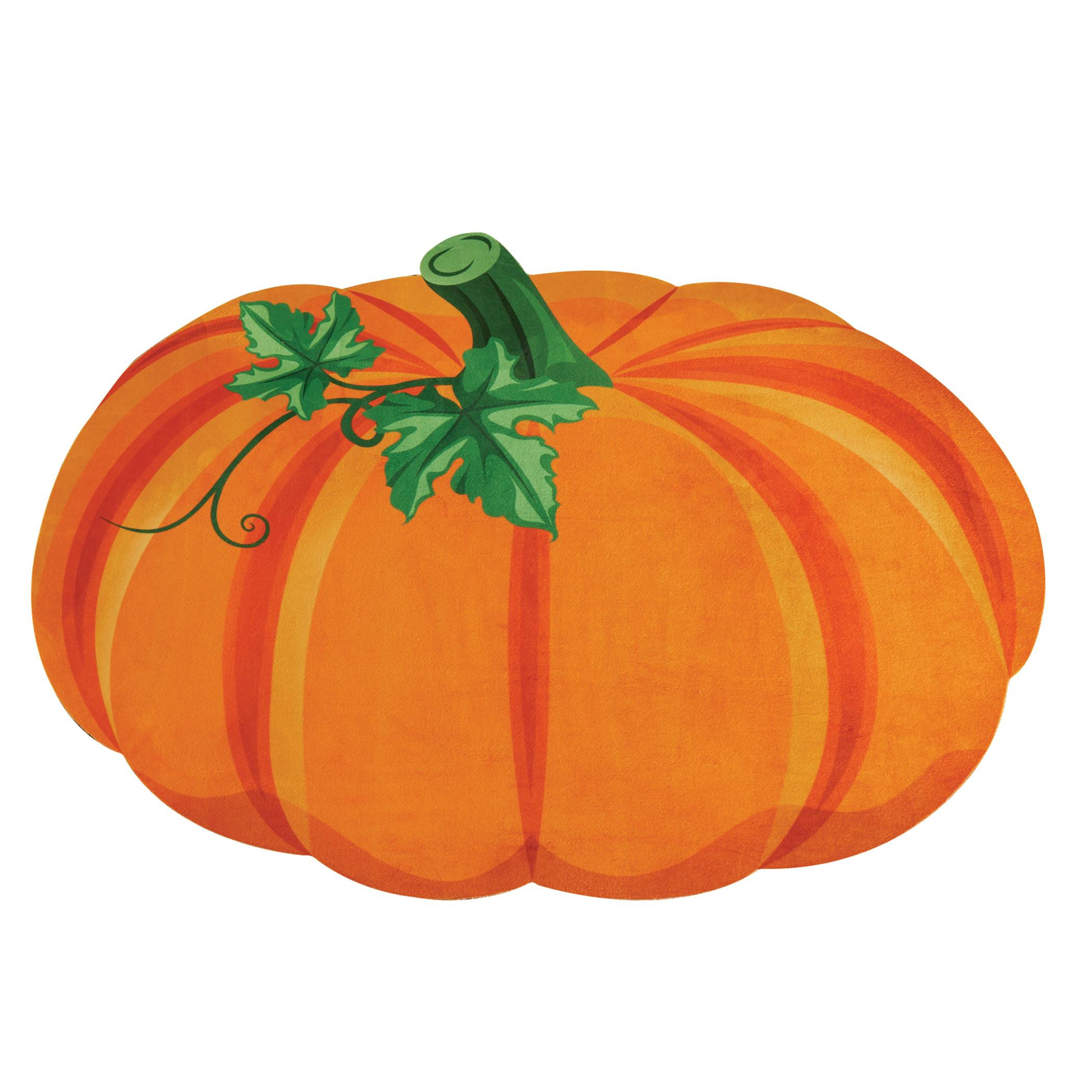 Festive Pumpkin Shaped Skid-Resistant Accent Rug