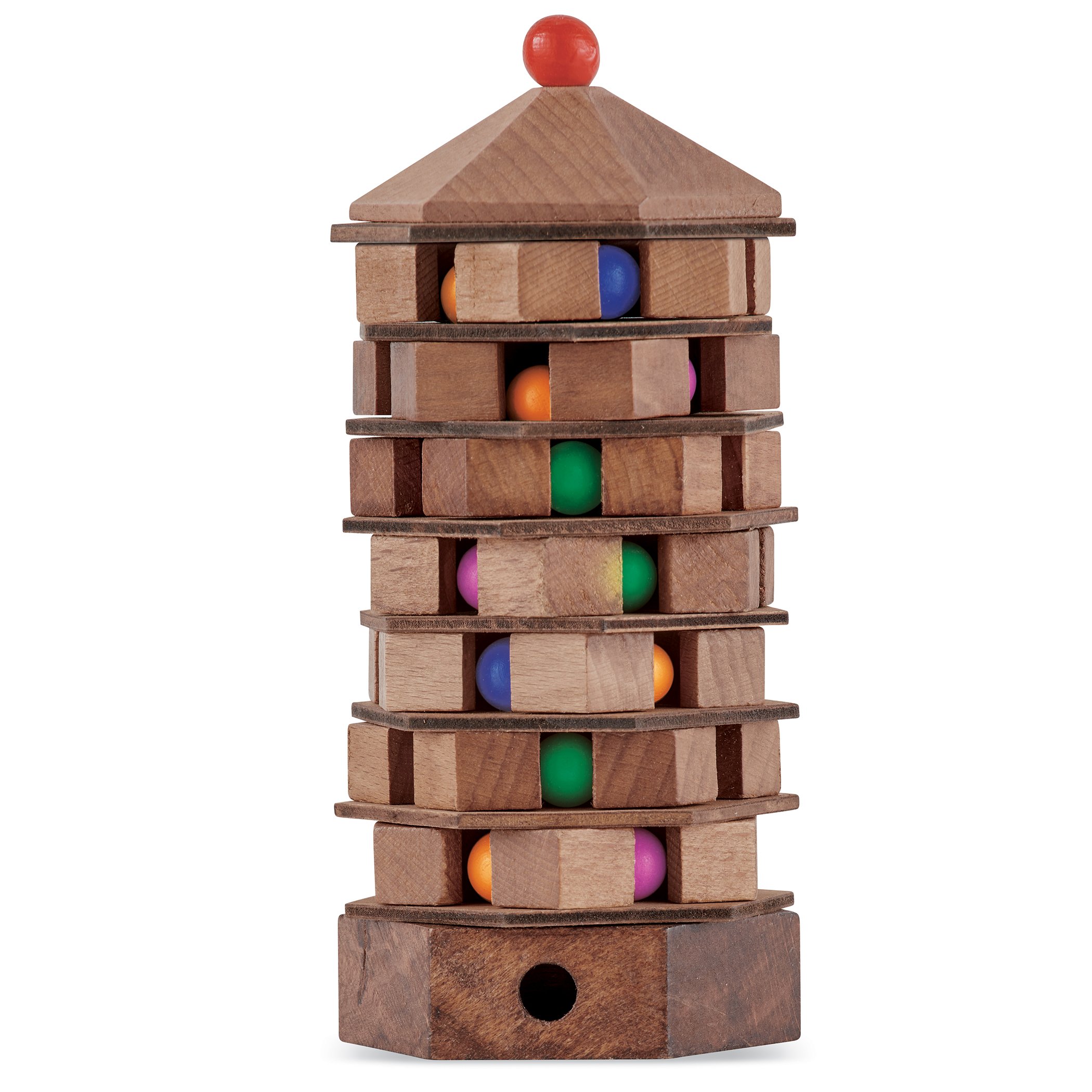 Chinese Pagoda Wooden Brainteaser Puzzle