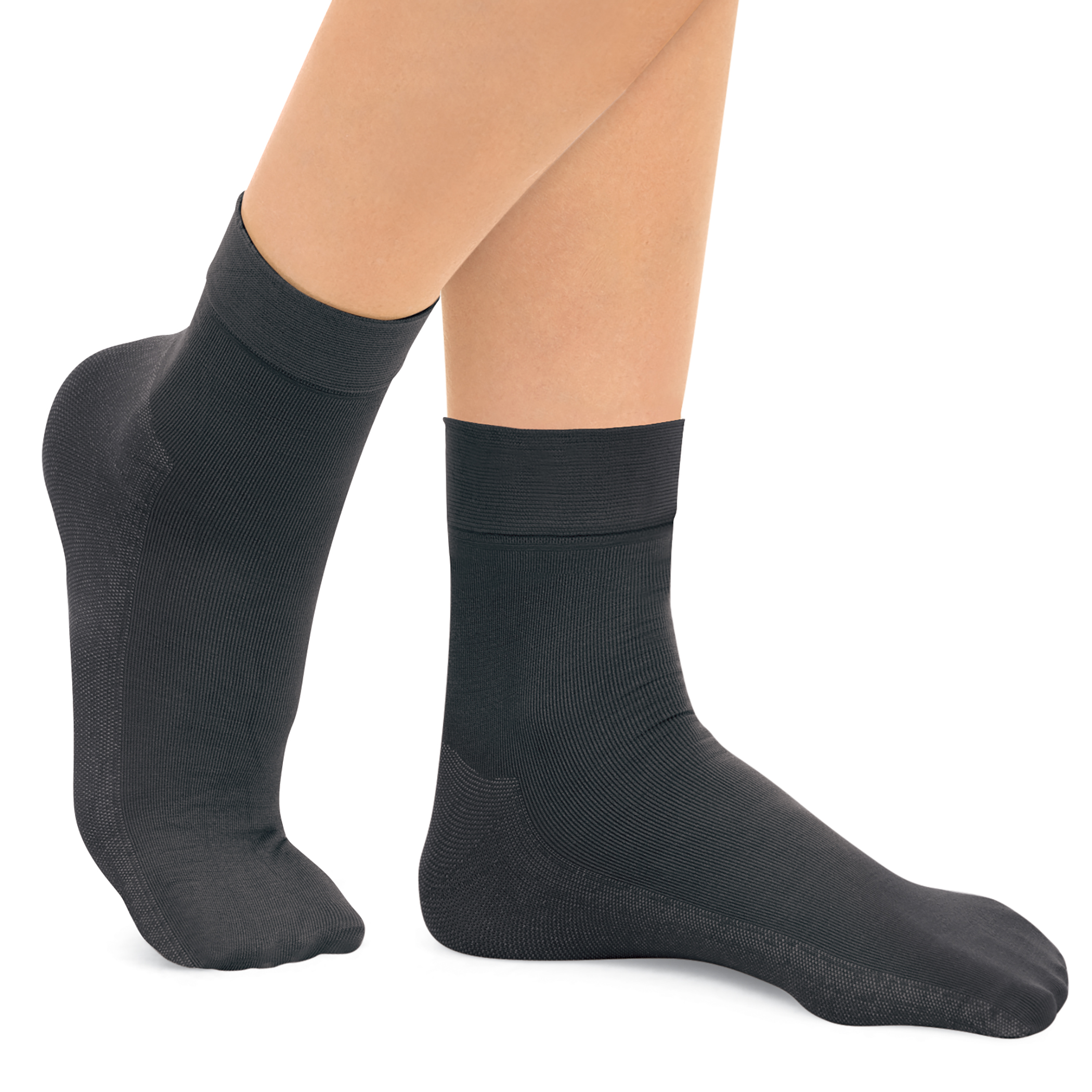 Non-Run Compression Anklet Stockings - 3 Pairs