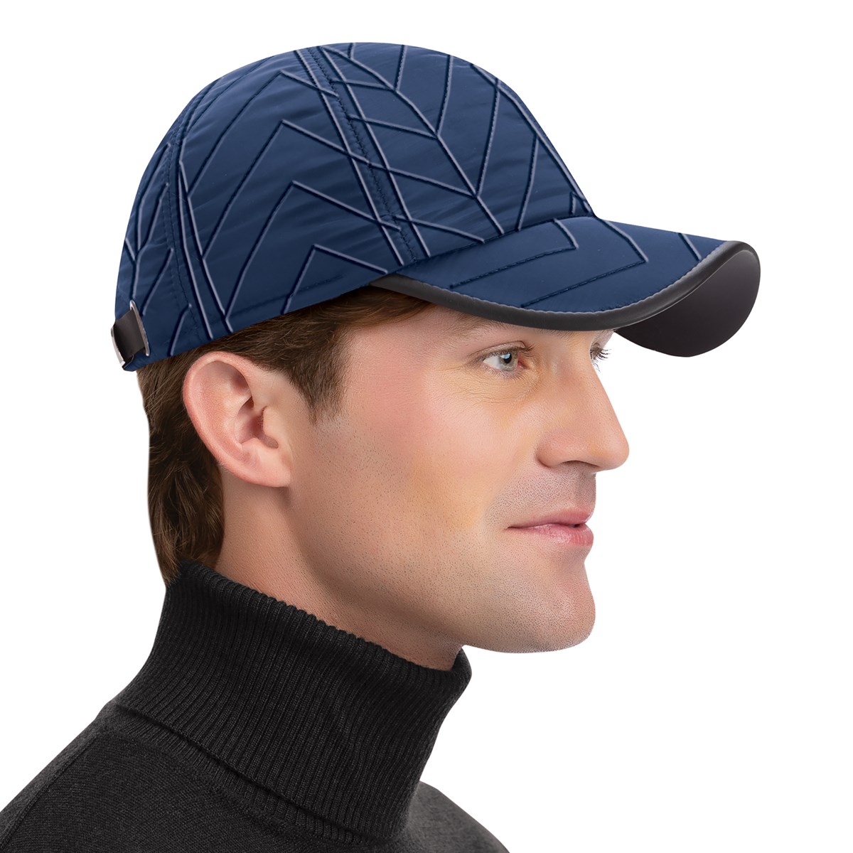Versatile Men's Quilted Cap With Ear Flaps Collections Etc.