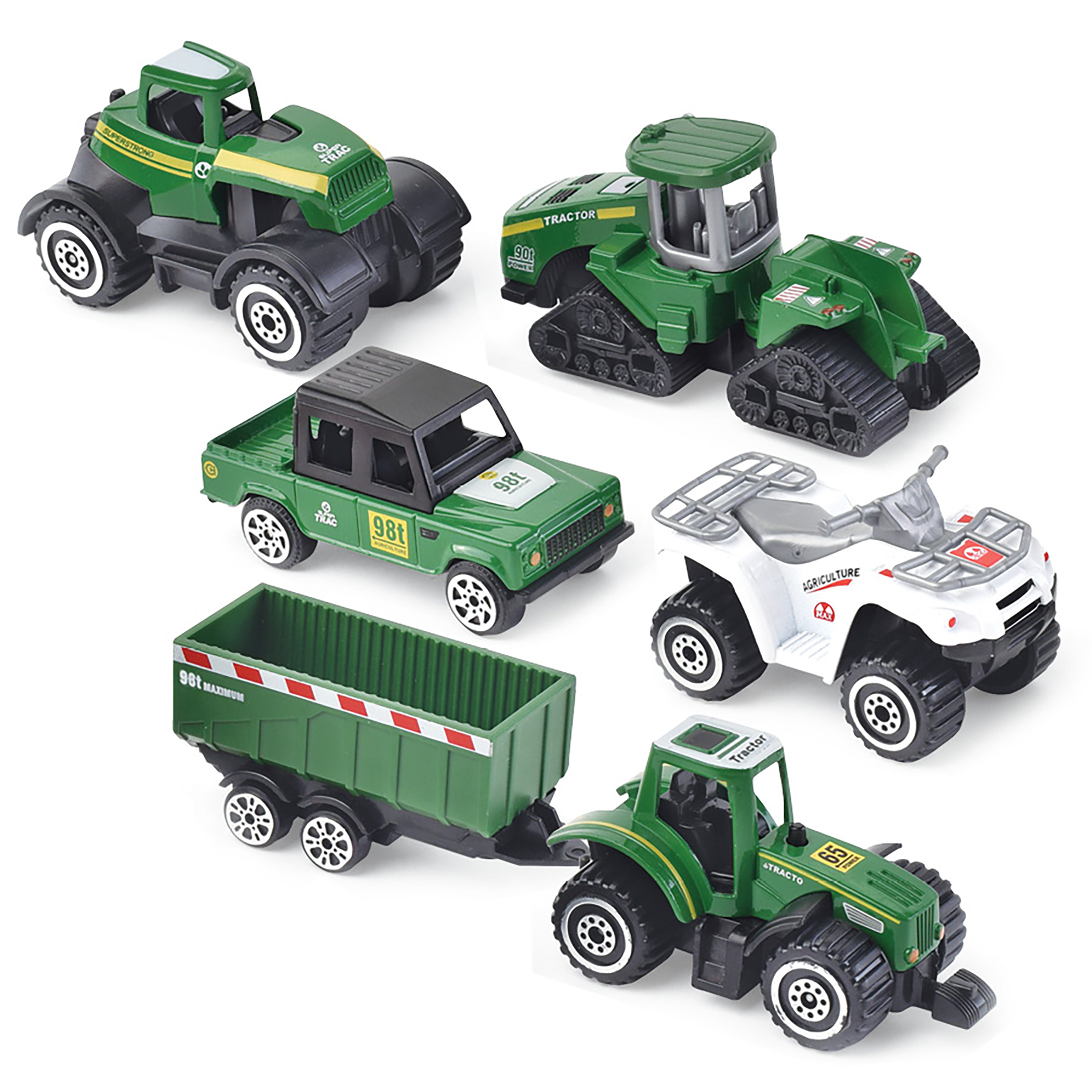 Die Cast Collectible Farm Vehicles - Set of 6