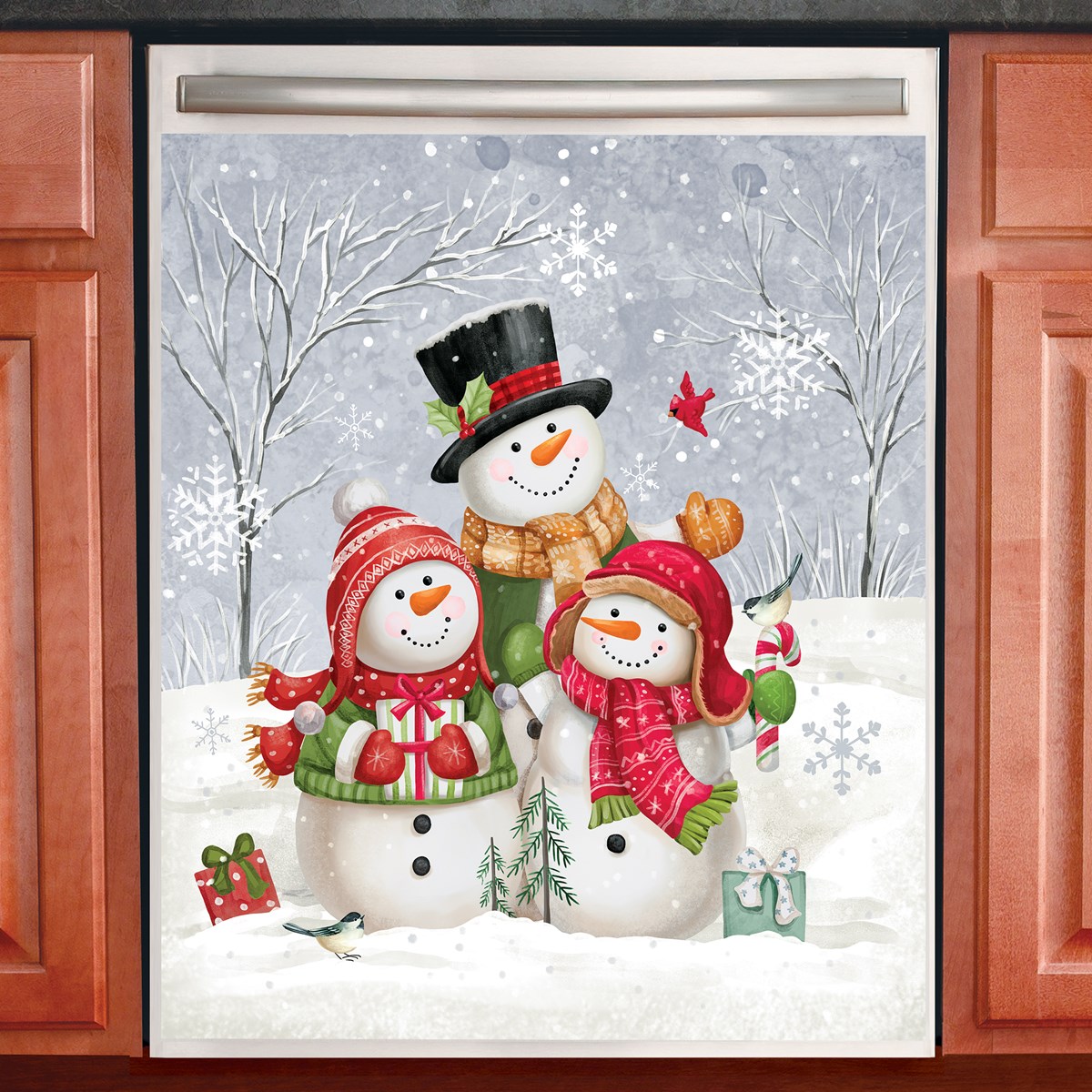 Snowmen Family Decorative Kitchen Dishwasher Cover Collections Etc.