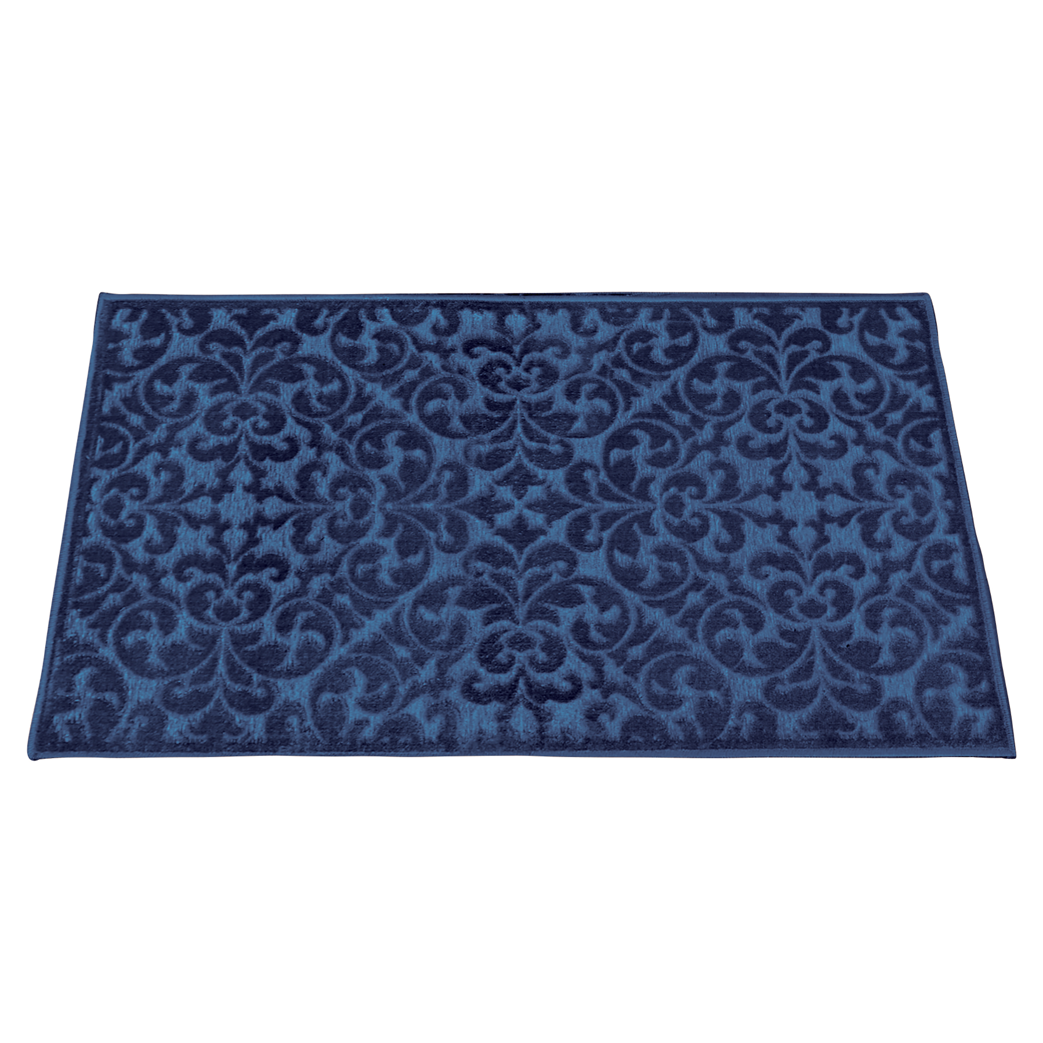 Myla Scrolling Geometric Design Accent Rug 20" x 60" Navy, 20" x 60"