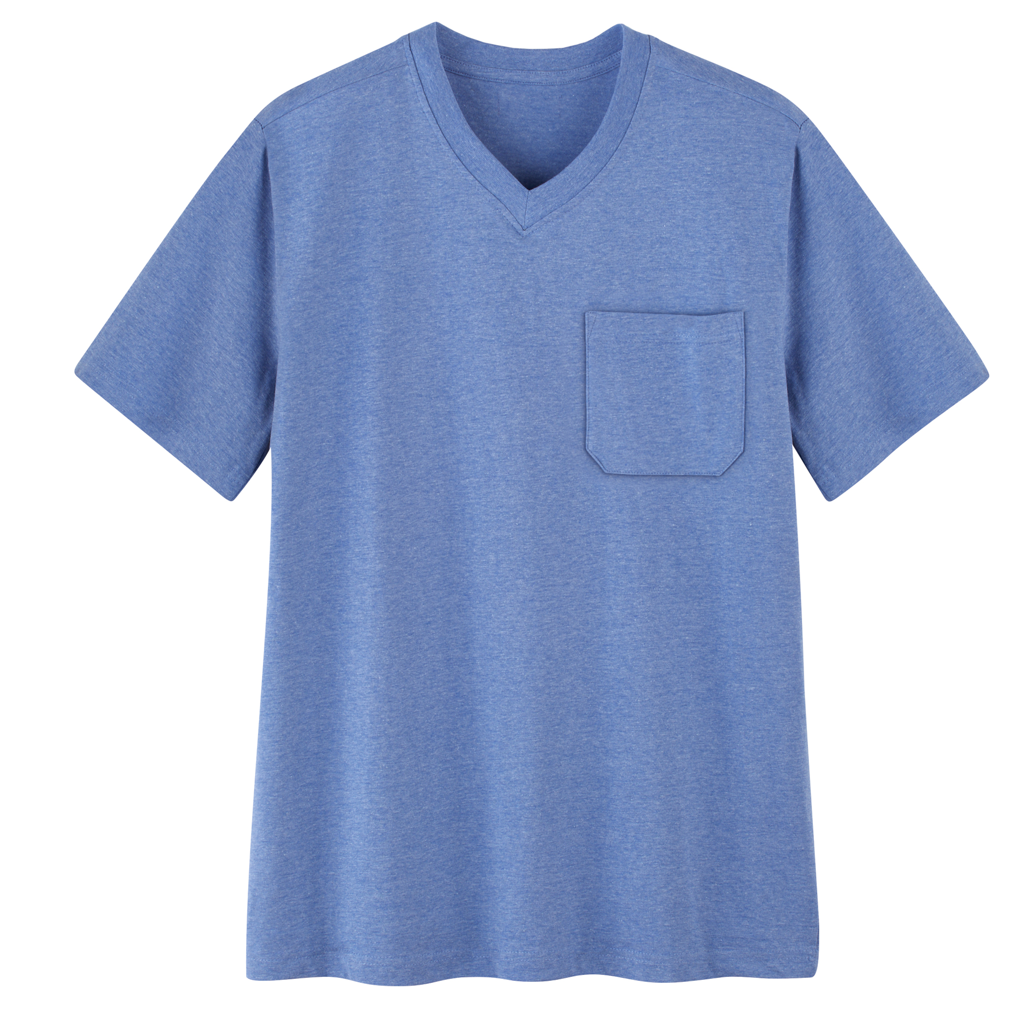 Men's Patch Pocket V-Neck Short Sleeve T-Shirt