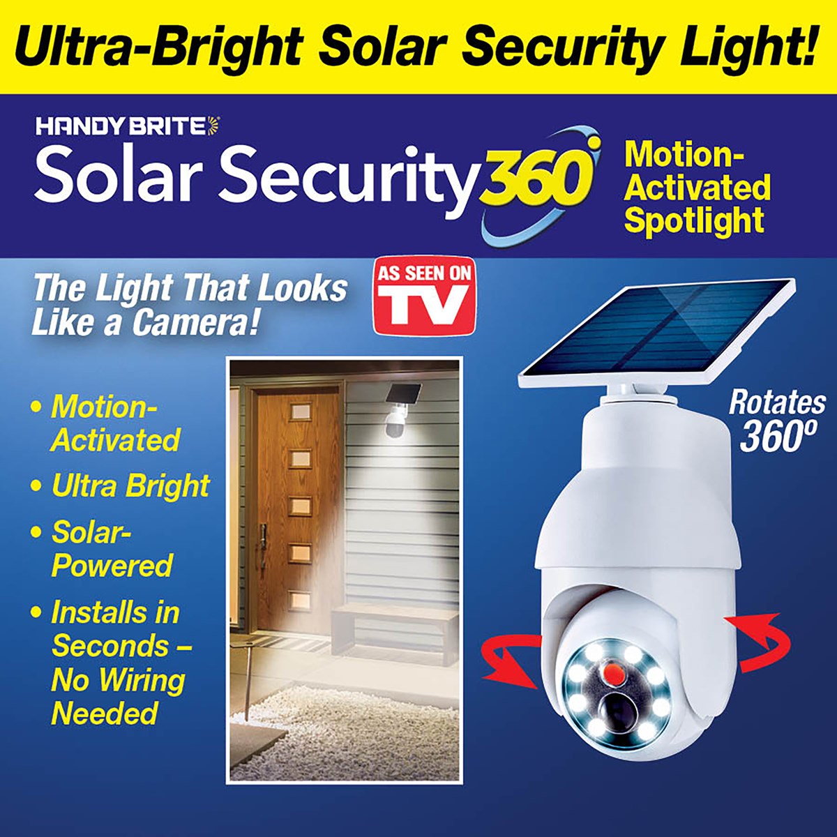 Ultra Bright Solar Powered 360 Security Light Collections Etc.