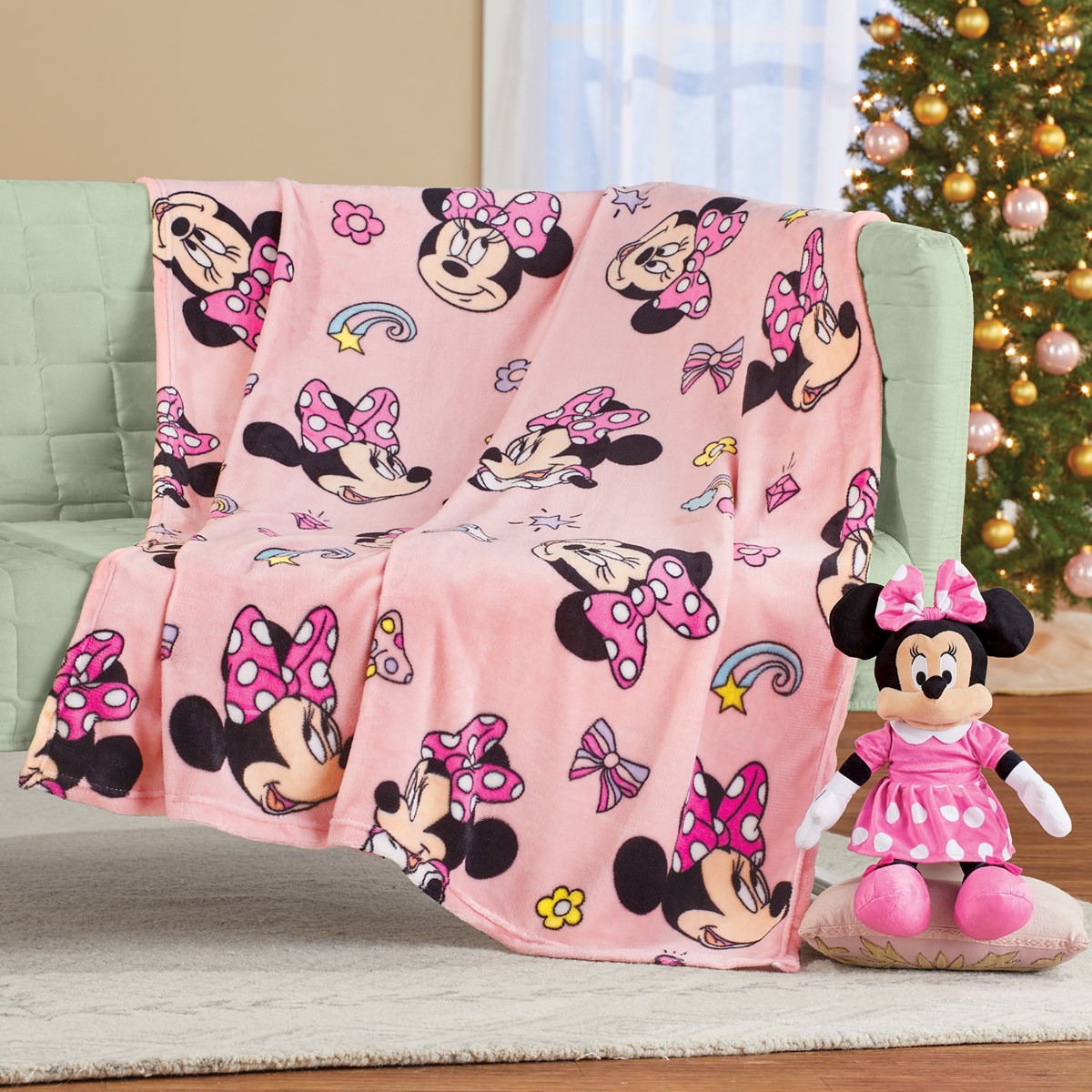 Minnie Mouse Hugger & Throw Blanket Set Collections Etc.