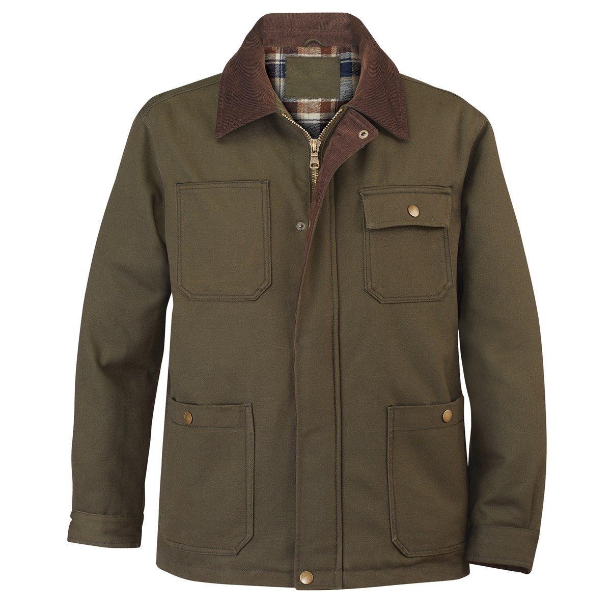 Classic Men's Flannel Lined Canvas Jacket Collections Etc.