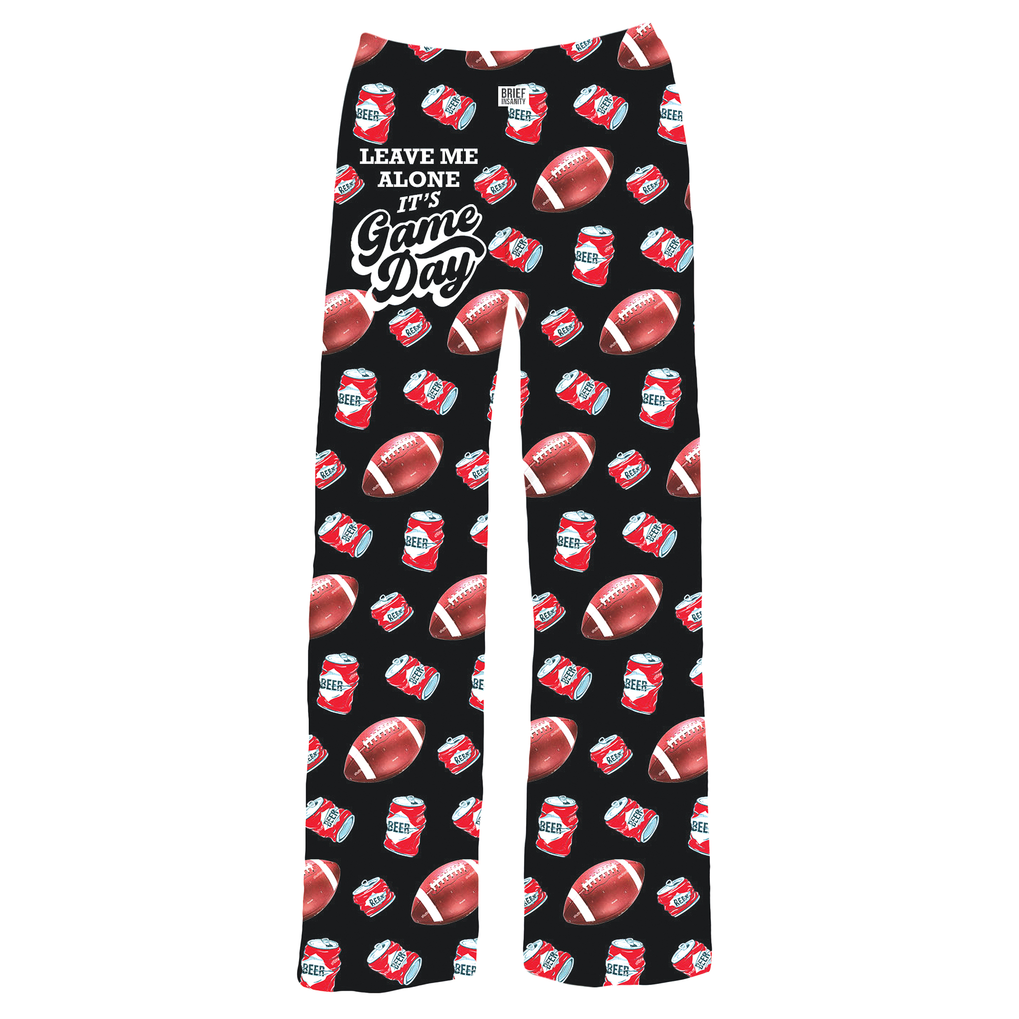 Leave Me Alone It's Game Day Football Lounge Pants Large Black Unisex