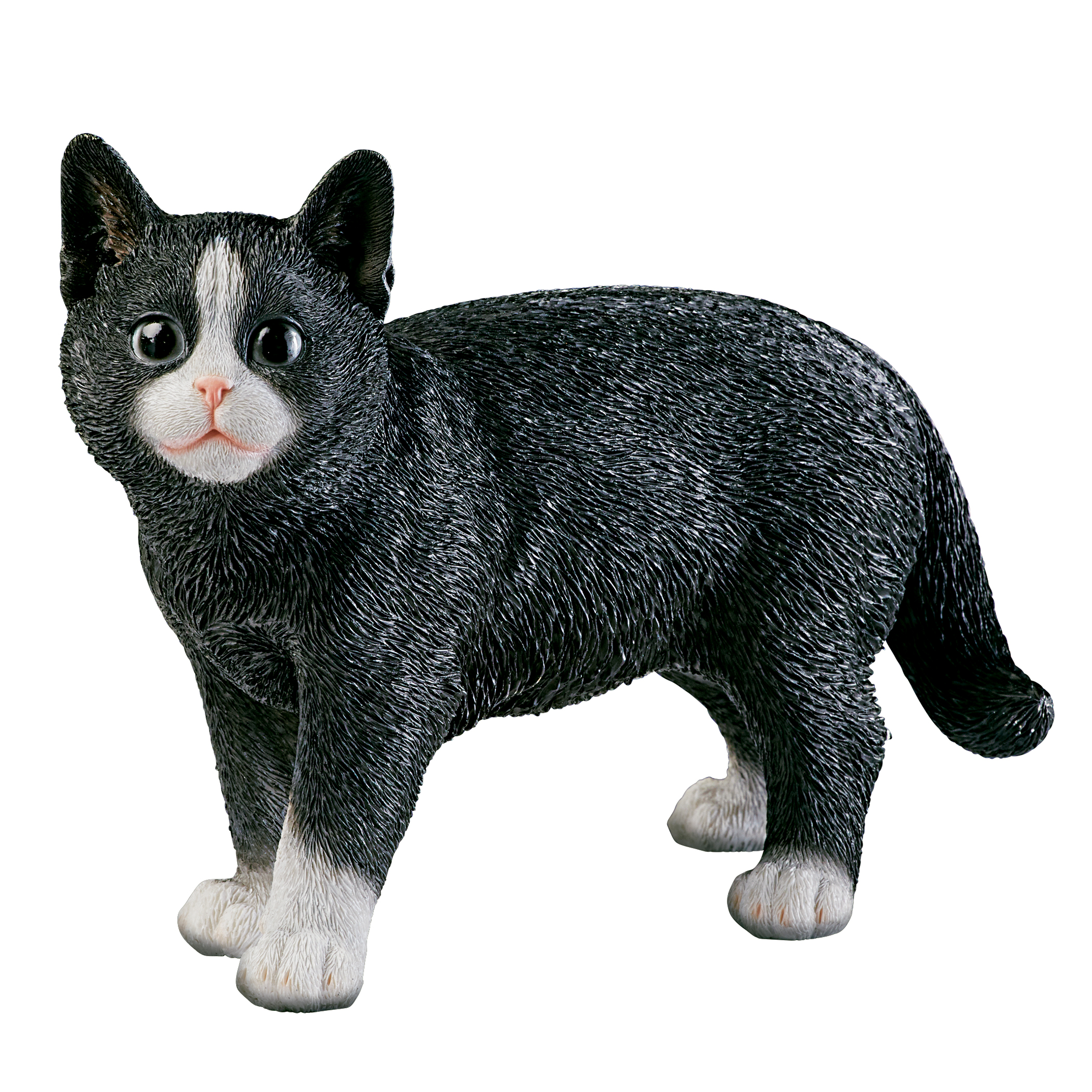 Hand-Painted Standing Kitty Decorative Statue NO SIZE