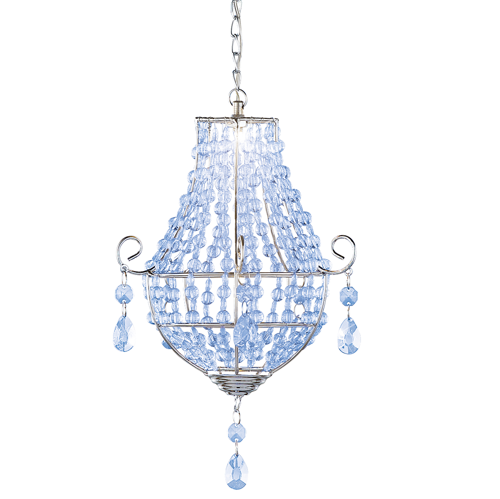 Solar Powered Blue Chandelier Garden Mobile NO SIZE