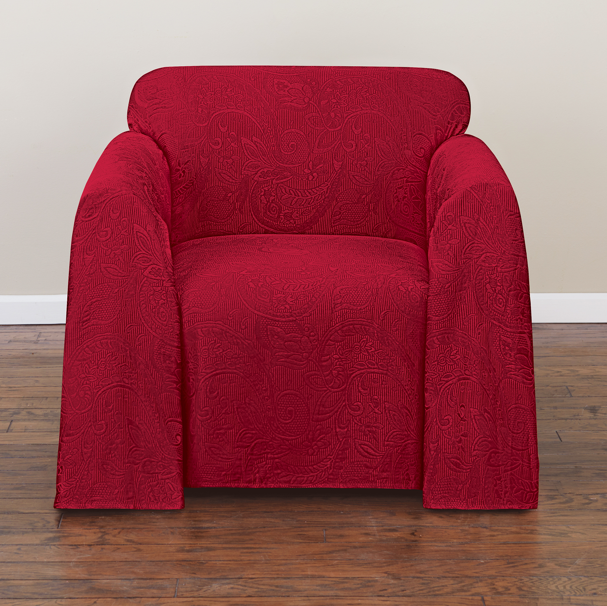 Alexandria Tone-on-Tone Jacquard Design Furniture Throw - Picture 4 of 6