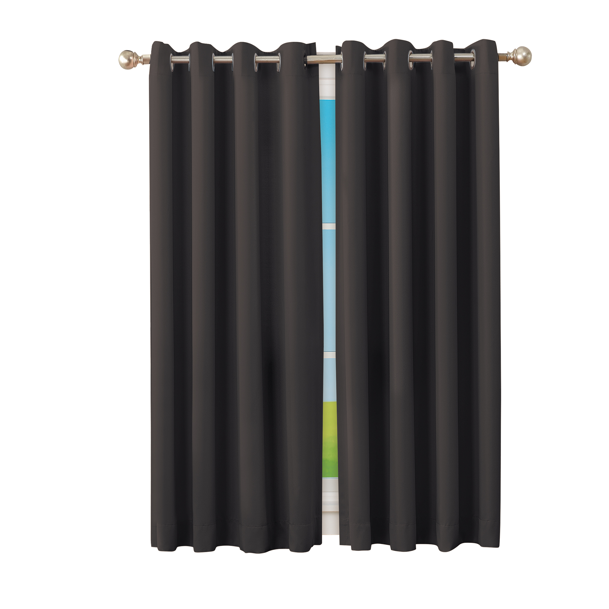Madison Room Darkening Energry-Saving Curtain Panel with Grommet Top