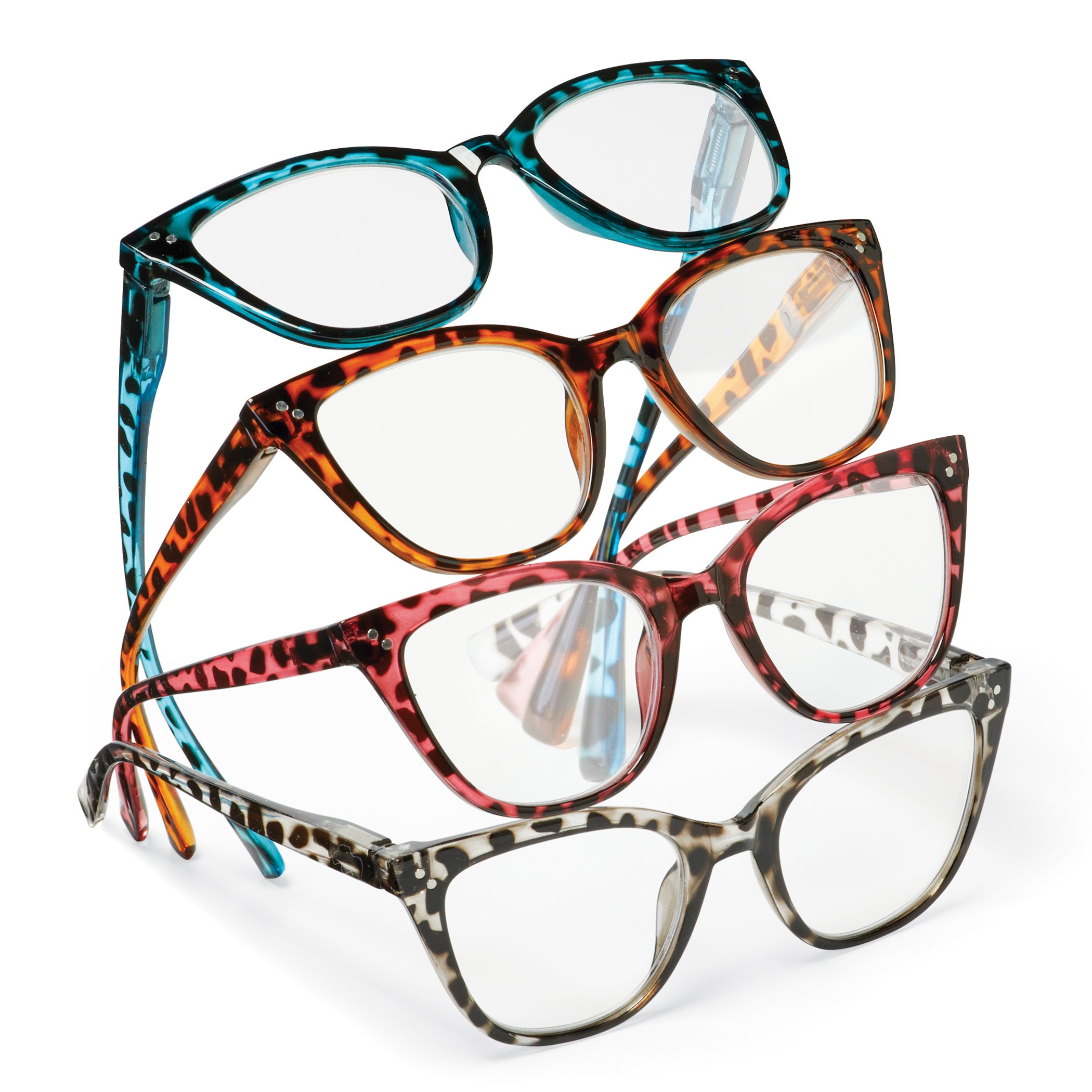 Cat Eye Colorful Tortoise Readers - Set of 4