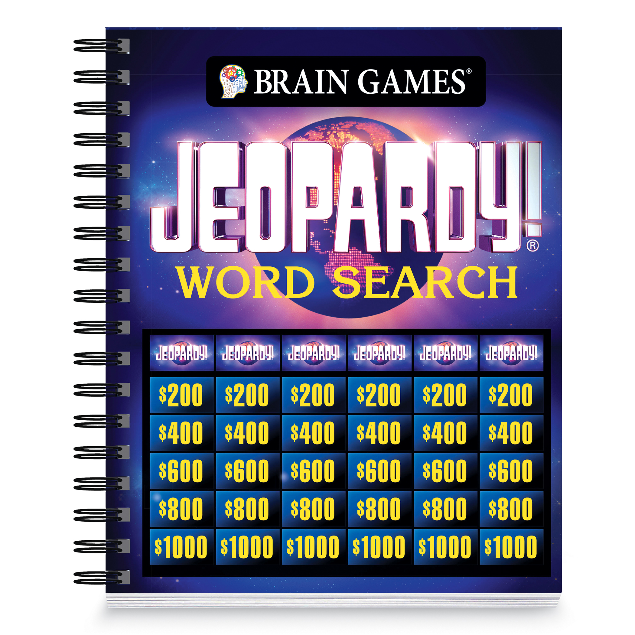Brain Games Jeopardy Puzzles Word Search Book