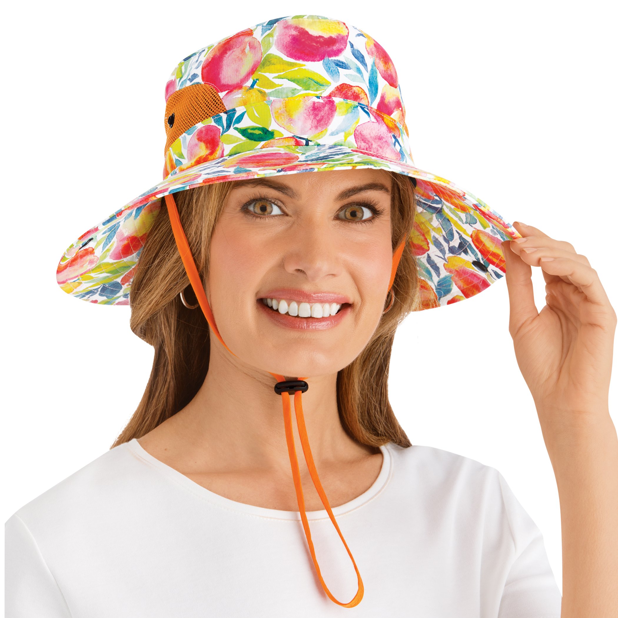 Seed & Sprout Wide Brim Gardening Hat with Ponytail Opening