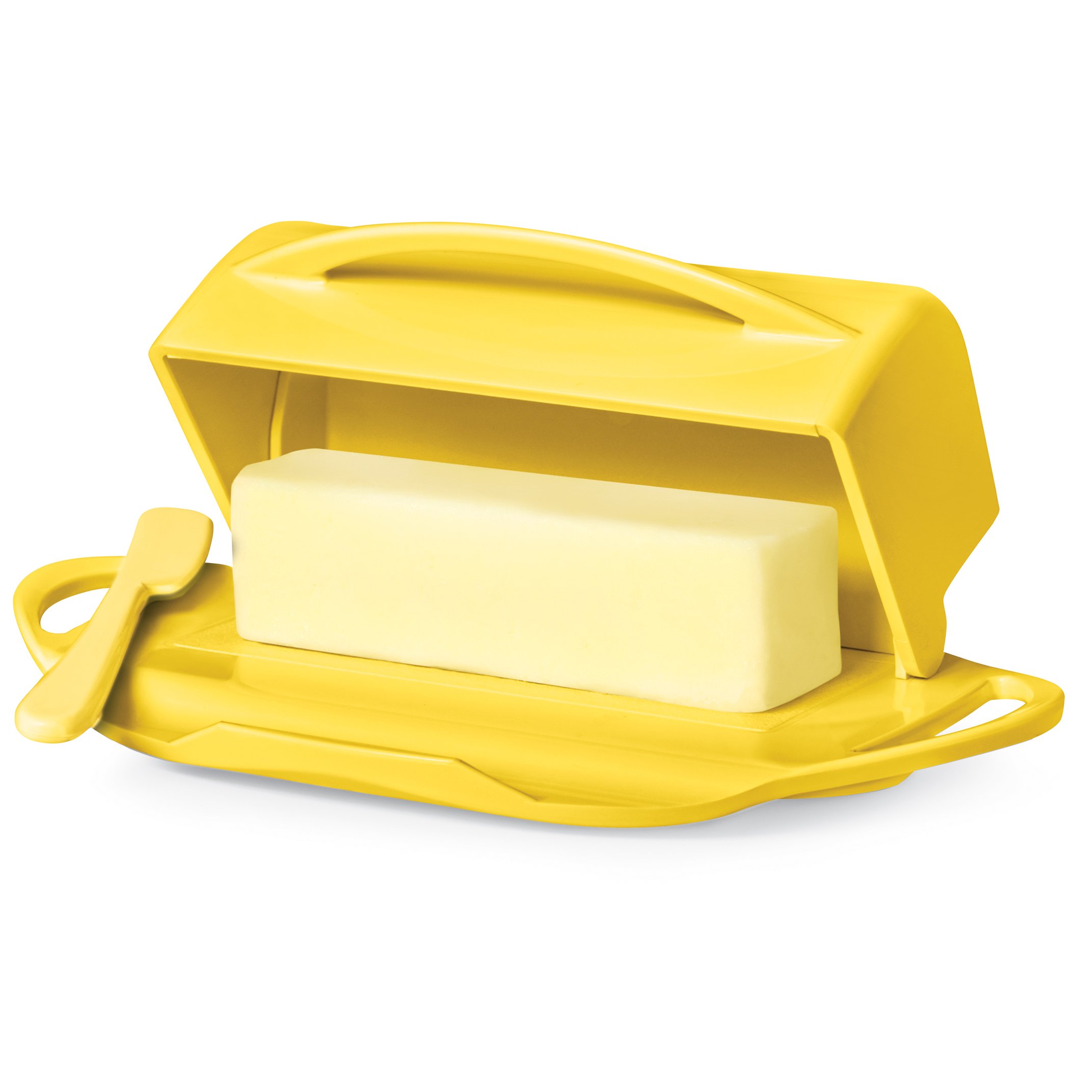 Butterie® Skid-Resistant Butter Dish with Flip-Top Lid Aqua