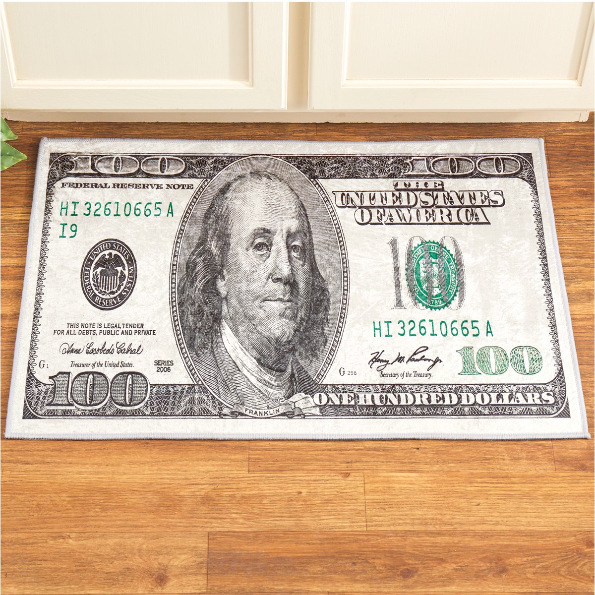 SkidResistant 100 Dollar Novelty Accent Rug Collections Etc.