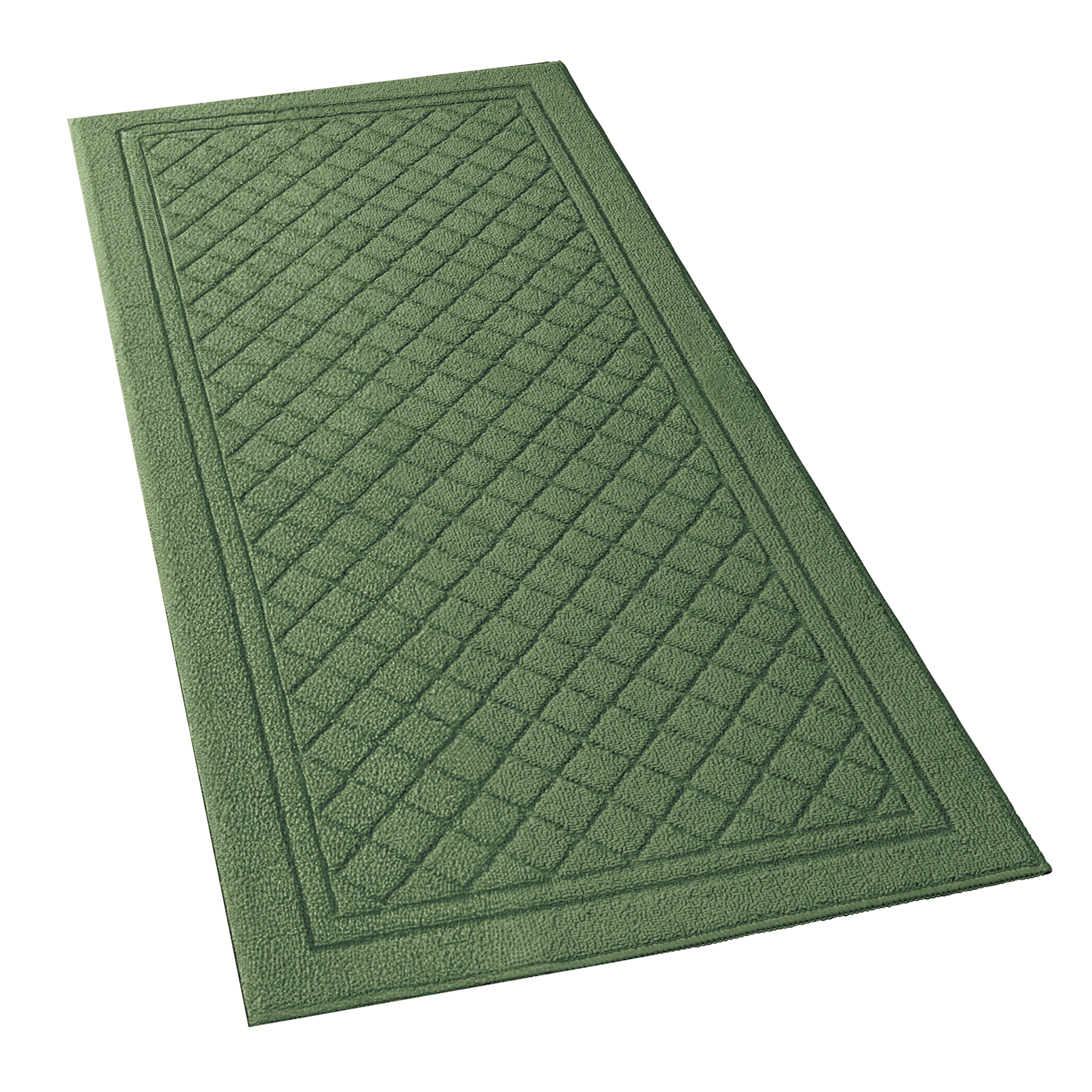 Diamond Embossed Design Skid-Resistant Accent Rug