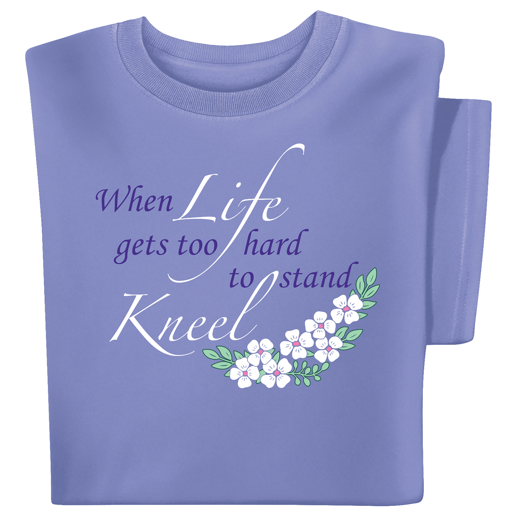 When Life Gets Too Hard Inspirational Graphic Tee XX-Large Gender Neutral Violet
