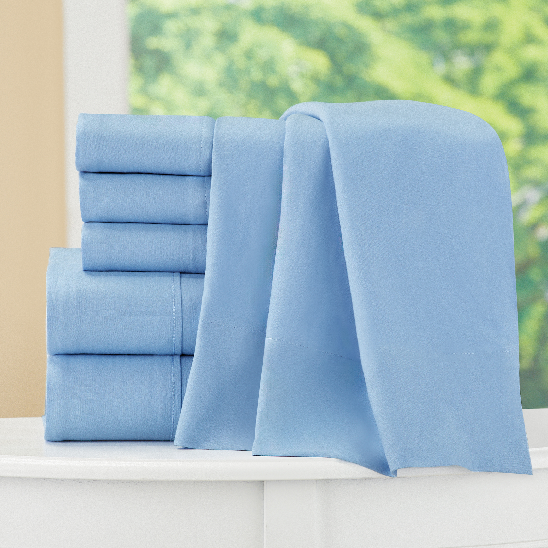 6 Piece Sheet Set - Includes Fitted, Flat, and 4 Pillowcases - Imagen 6 de 18