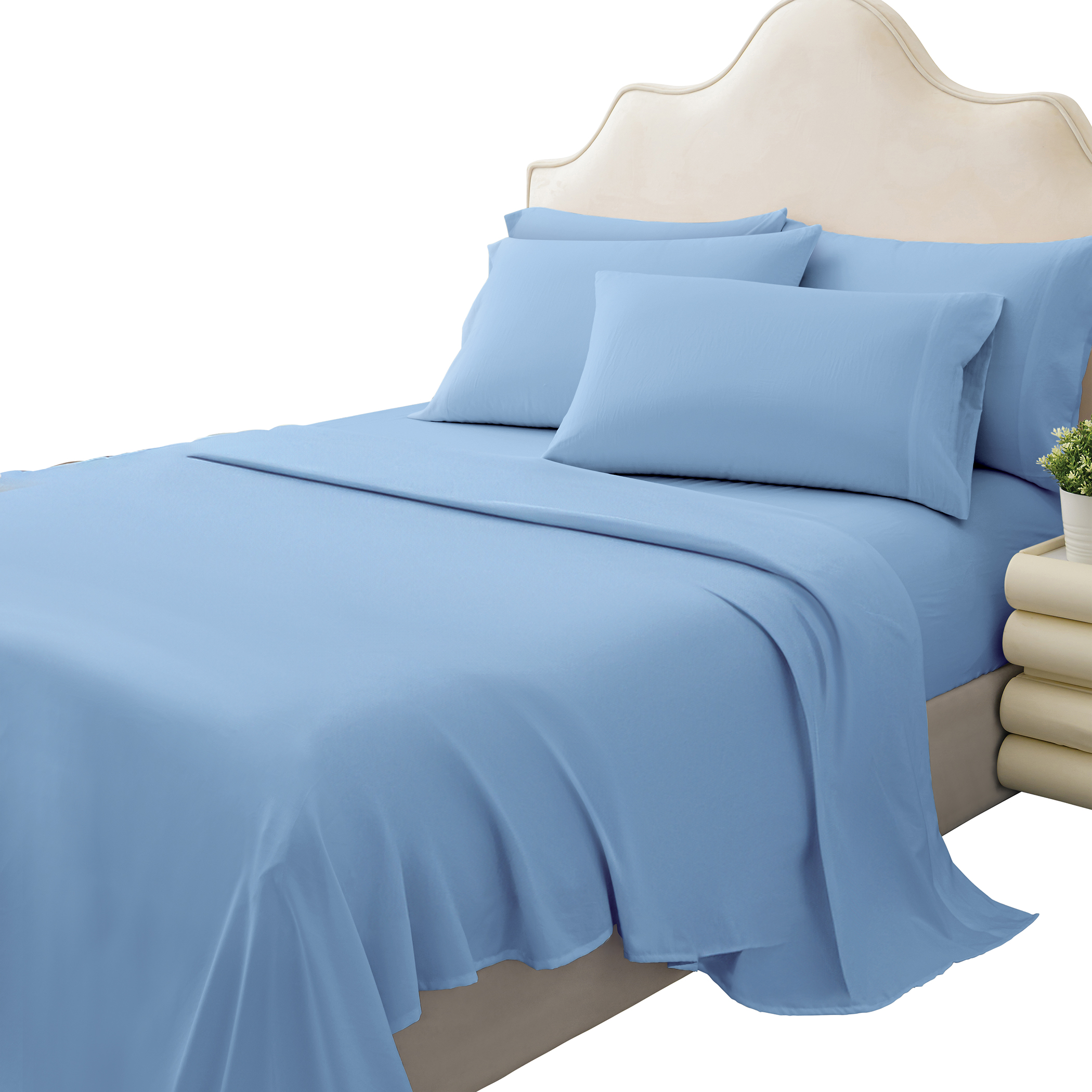 6 Piece Sheet Set - Includes Fitted, Flat, and 4 Pillowcases - Imagen 4 de 18