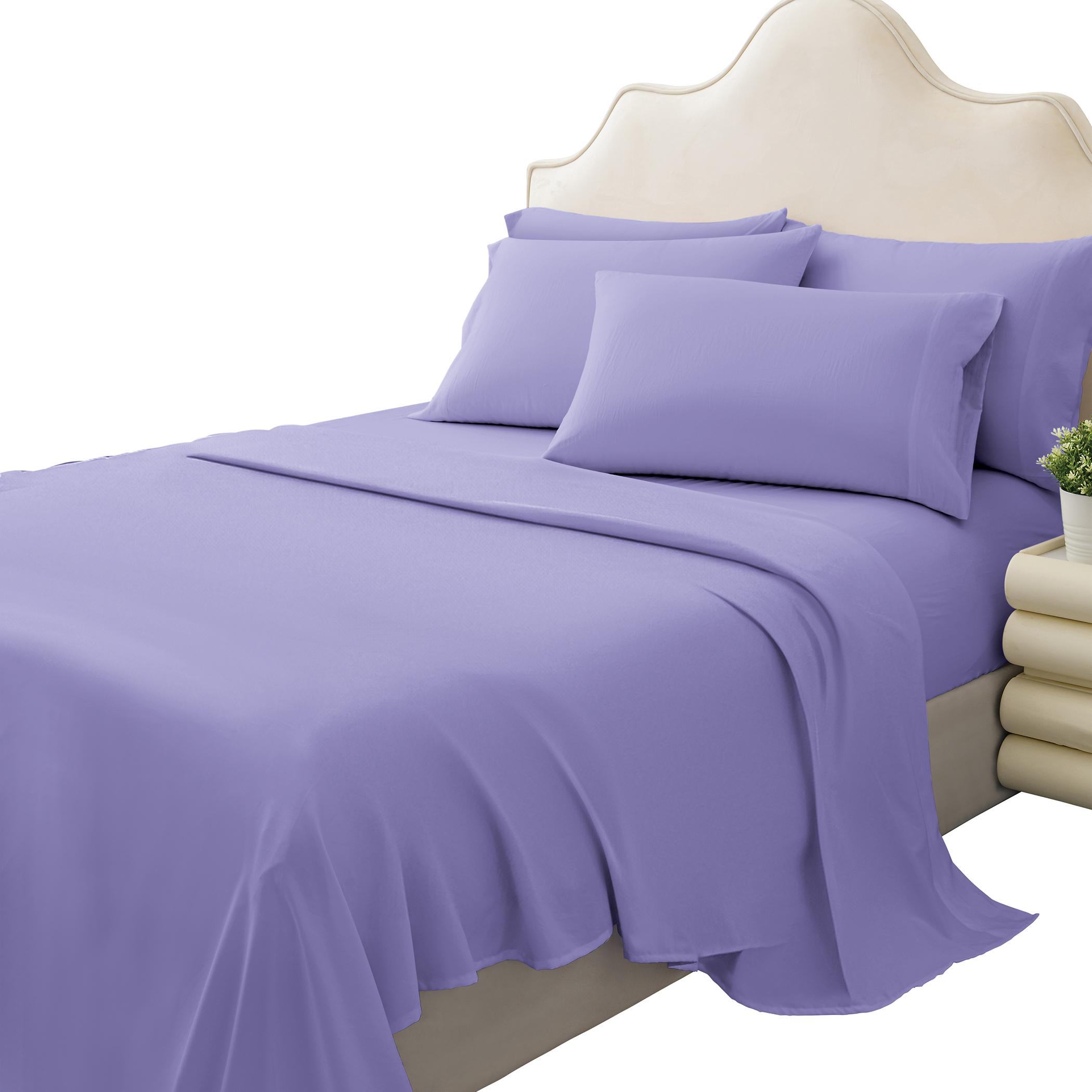 6 Piece Sheet Set - Includes Fitted, Flat, and 4 Pillowcases - Imagen 10 de 18