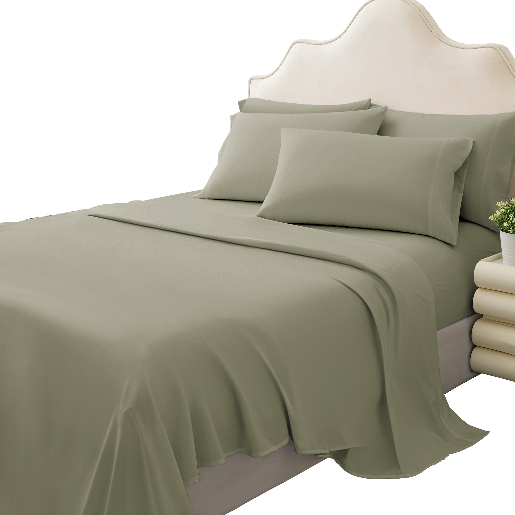 6 Piece Sheet Set - Includes Fitted, Flat, and 4 Pillowcases - Imagen 13 de 18