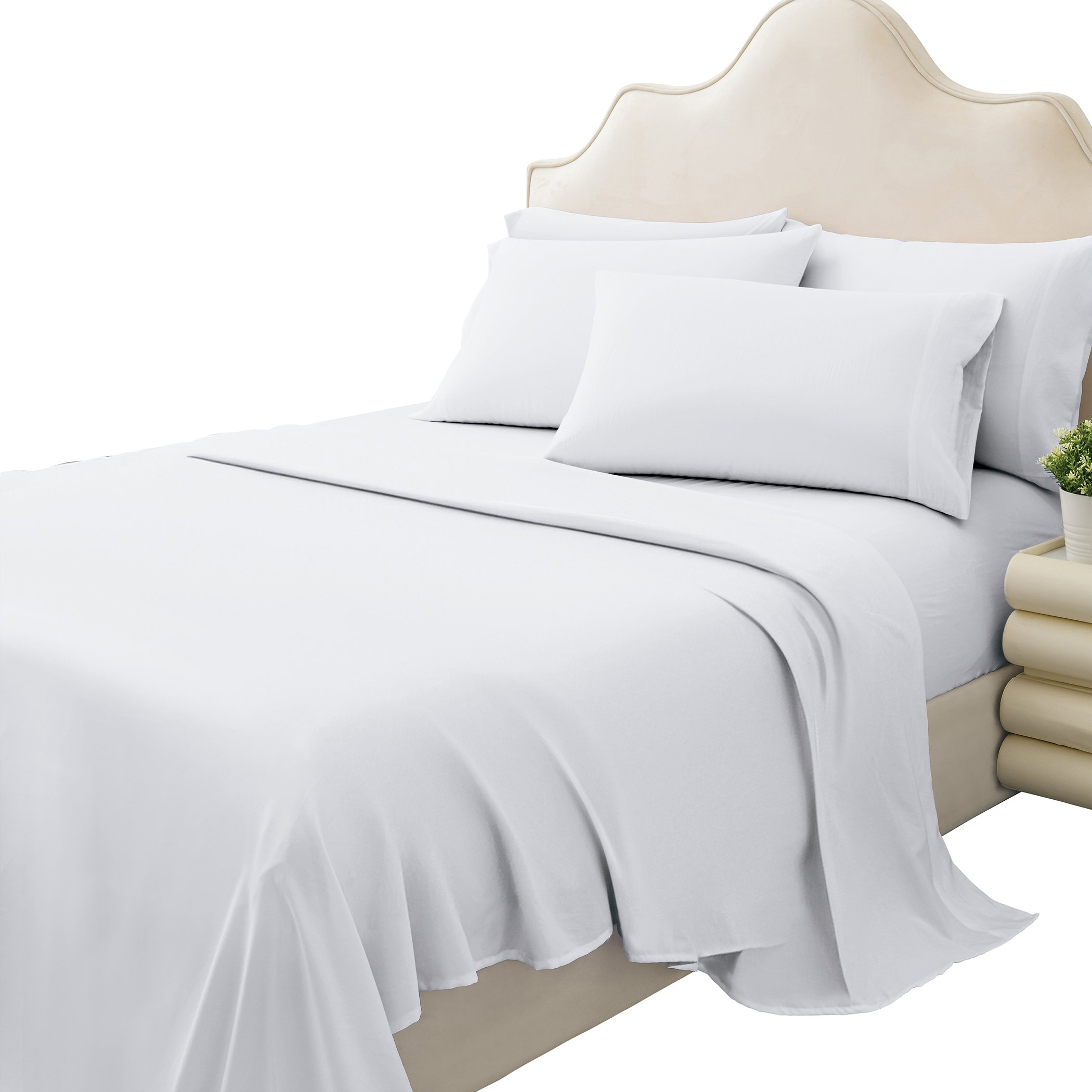 6 Piece Sheet Set - Includes Fitted, Flat, and 4 Pillowcases - Imagen 16 de 18