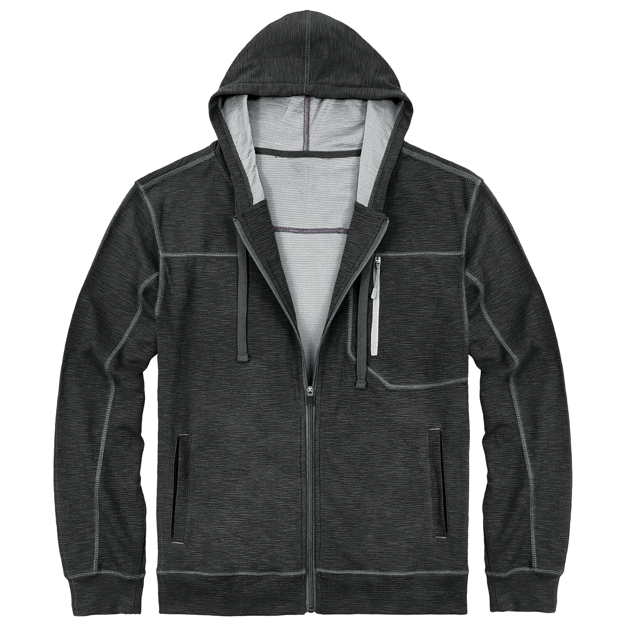 Men's Active Slub Knit Jacket Black X-Large