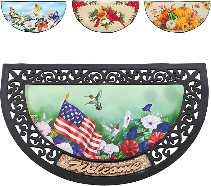 Interchangeable Season Slice-Shaped Welcome Mat - Set of 4