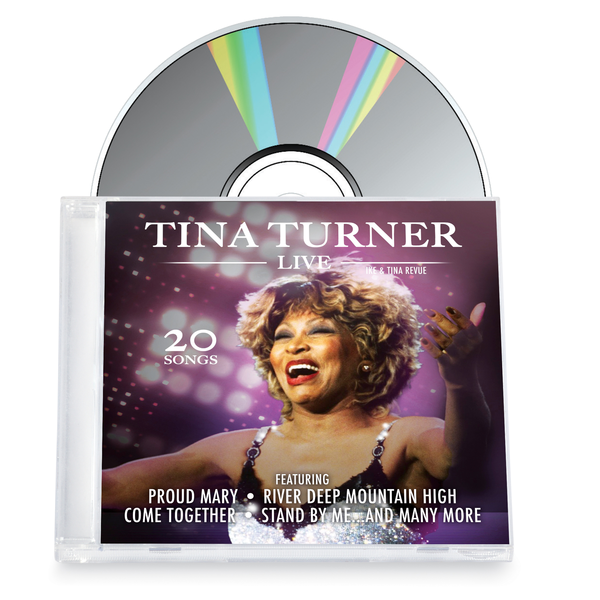 Tina Turner Live 20 Song CD, 70 Minutes
