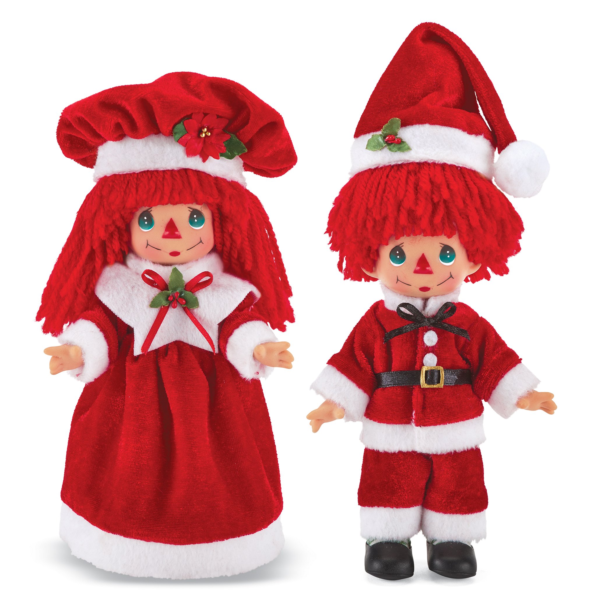 Muñecas coleccionables Precious Moments Mr. and Mrs. Claus Raggedy Ann & Andy - Imagen 4 de 8