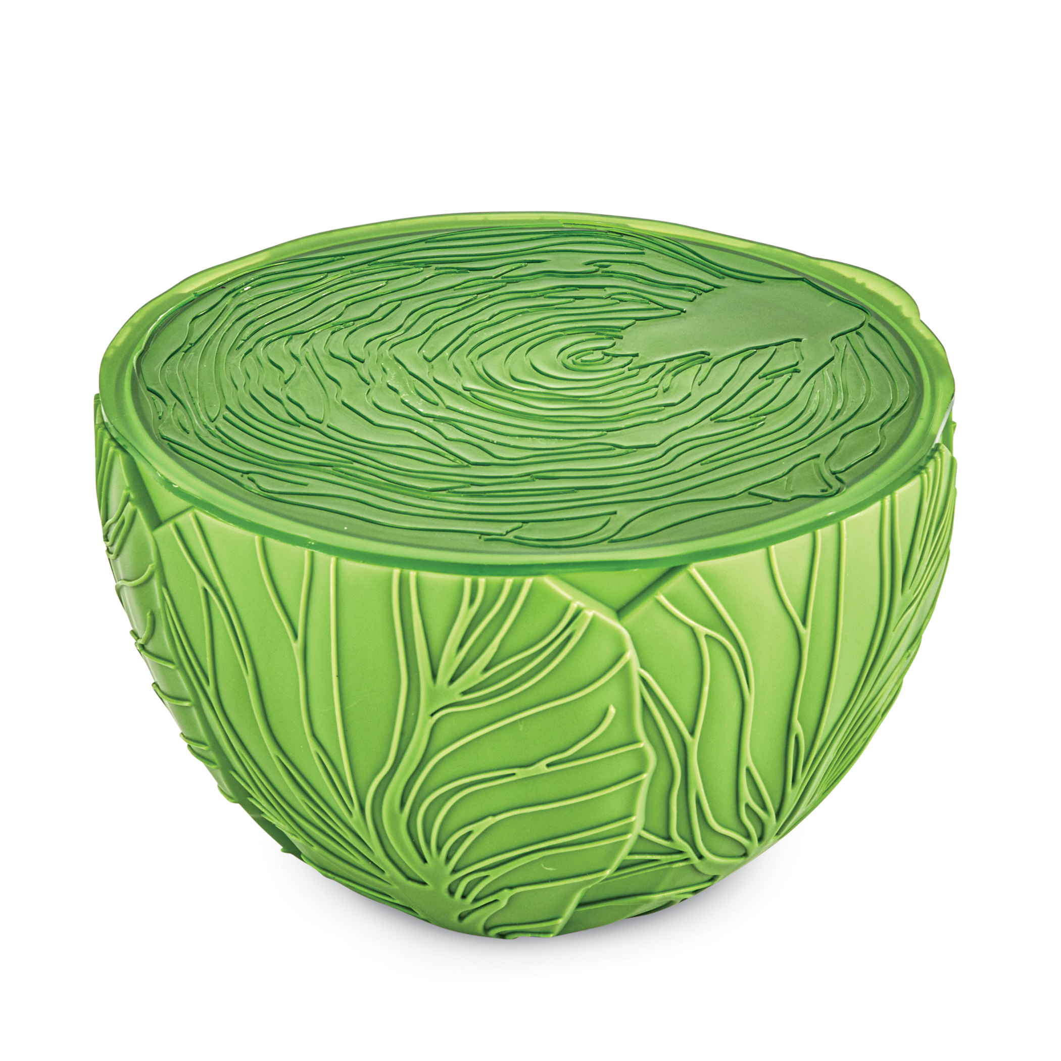 Lettuce-Shaped Lettuce Container with Strainer