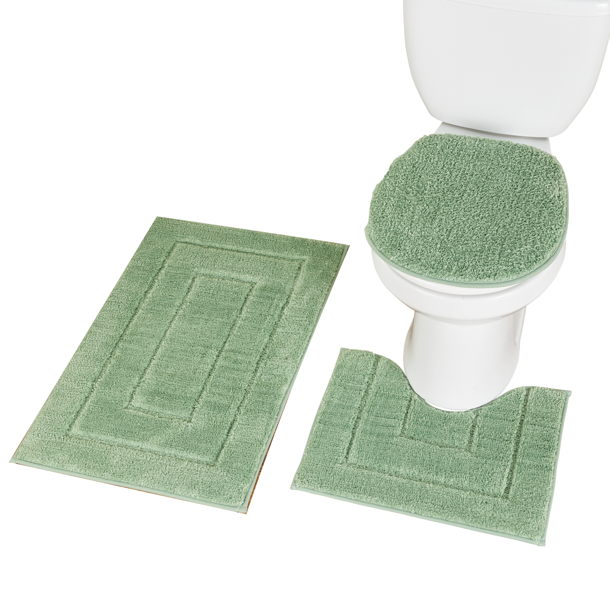 Super Soft 3-Piece Everyday Bathroom Set Green