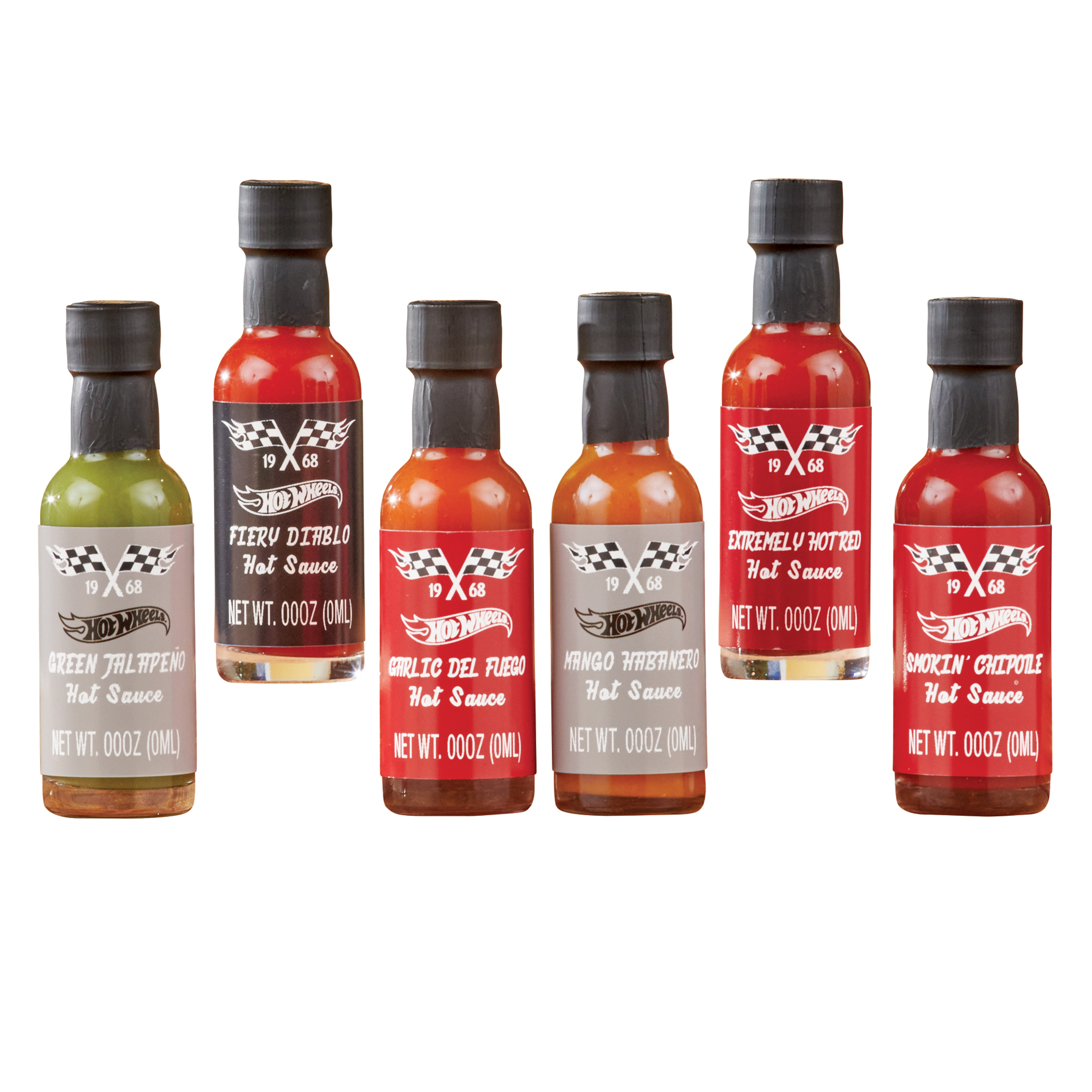 Hot Wheels Hot Sauce Gift Set, Includes 6 Sauces